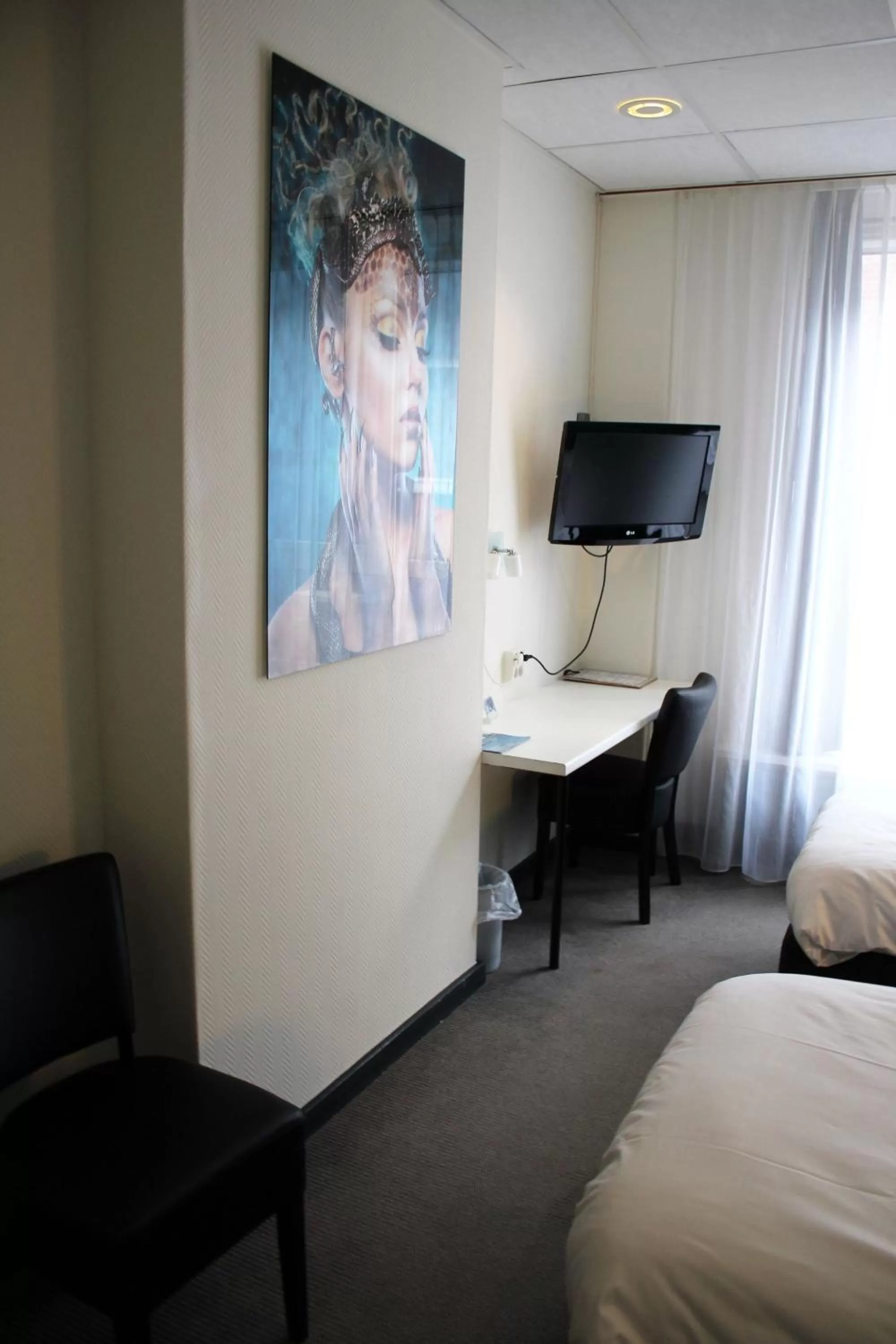 Bed in Hotel Restaurant de Jonge Heertjes