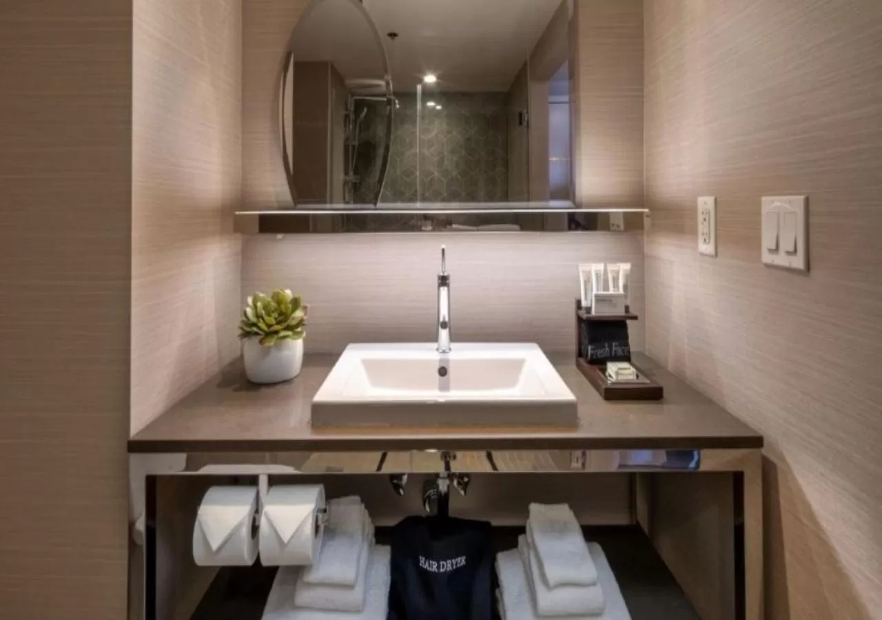 Bathroom in SAHARA Las Vegas