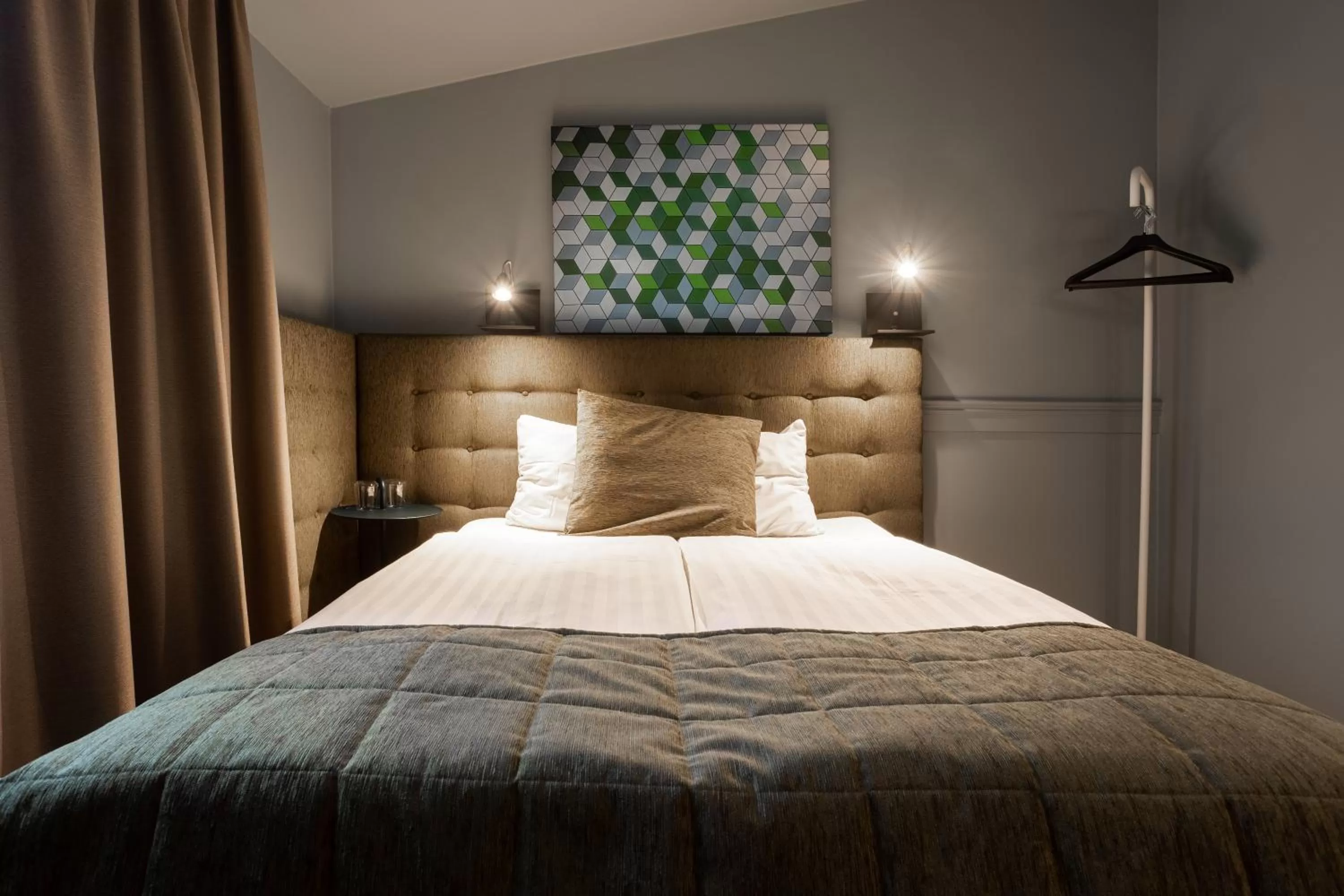 Bed in Hotel Poseidon