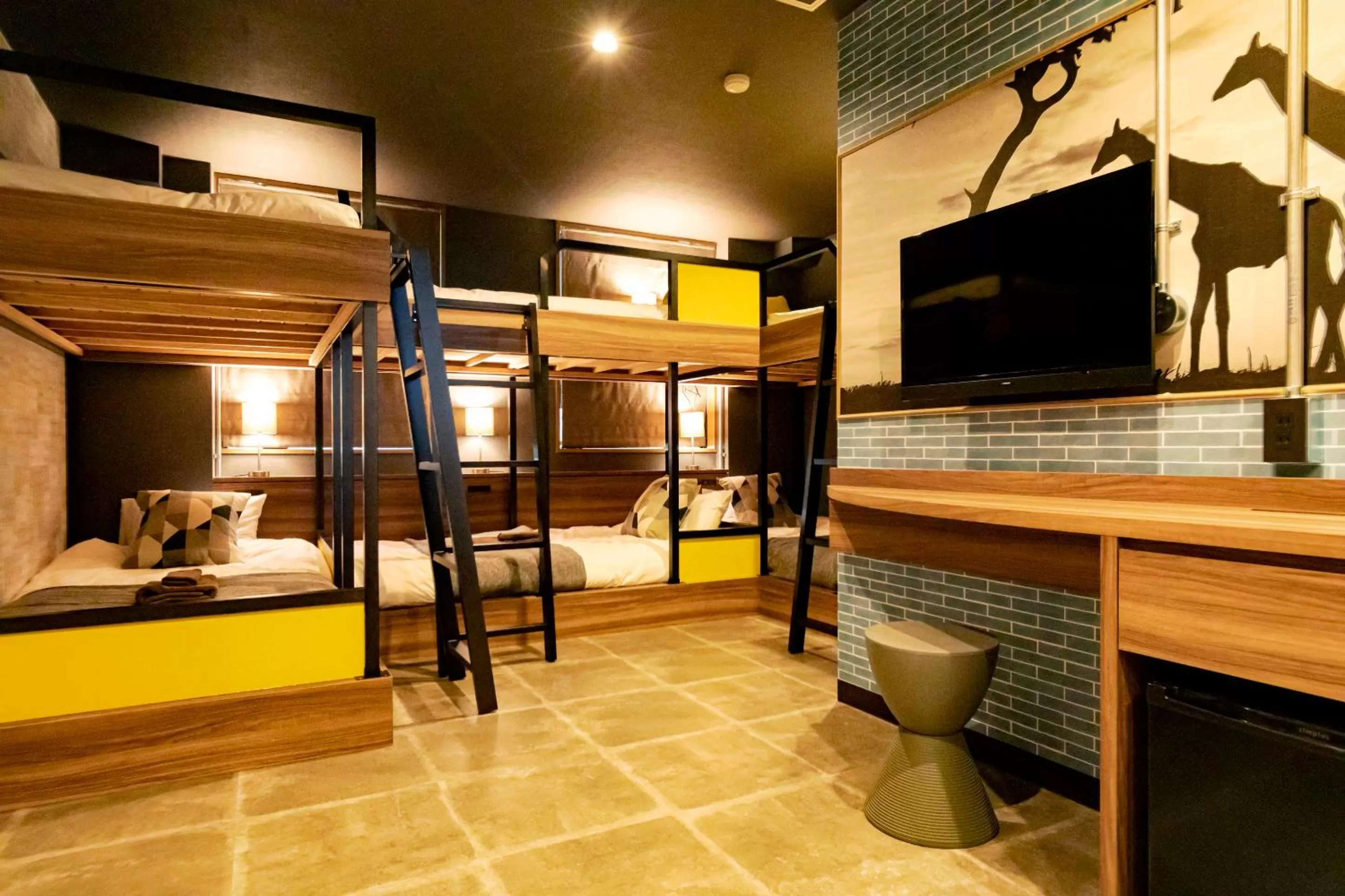 Bed in UNDER RAILWAY HOTEL AKIHABARA