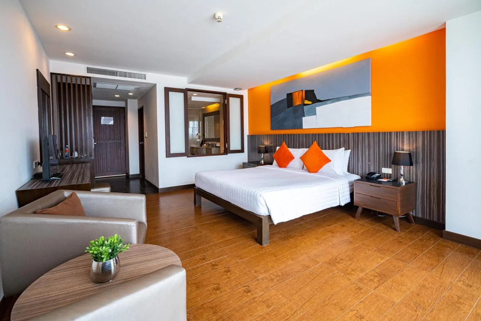 Bed in Hotel J Pattaya