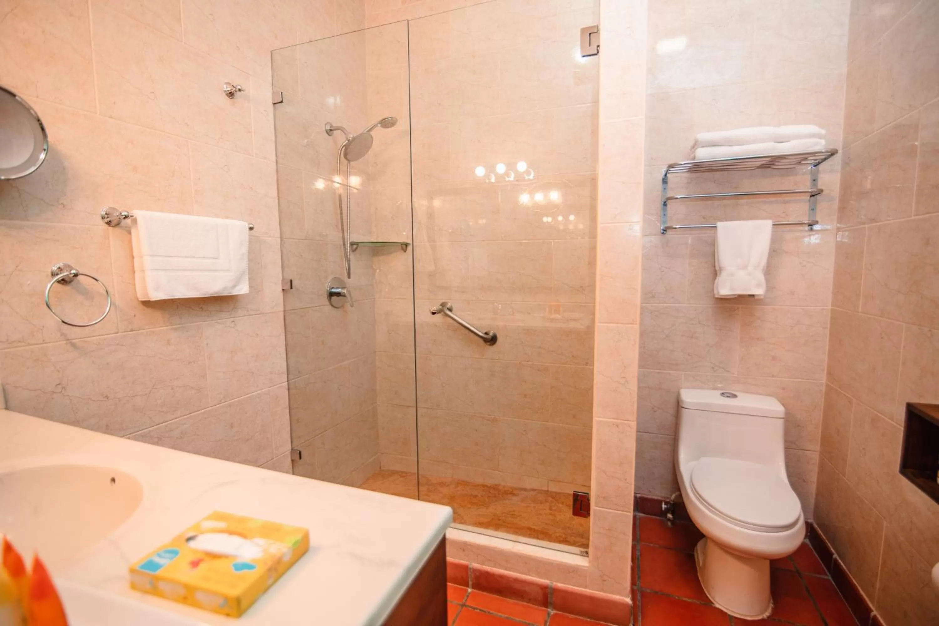 Shower, Bathroom in Hotel El Convento Leon Nicaragua