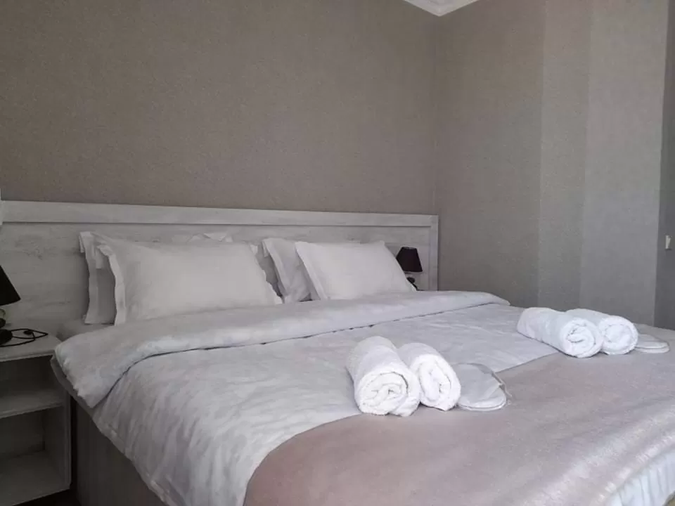 Bed in Hotel Tskhumi