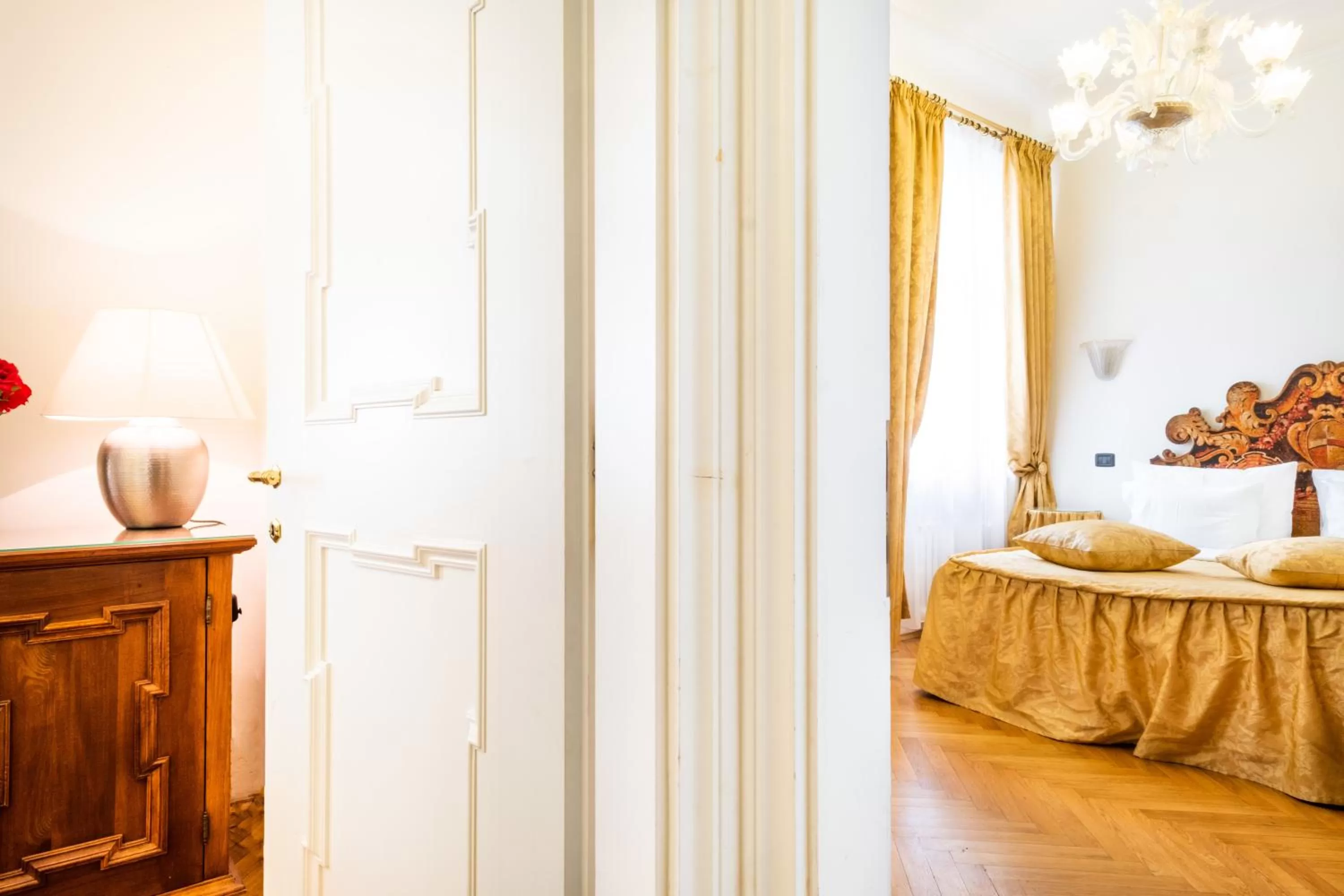 Decorative detail, Bed in Charles Bridge Palace