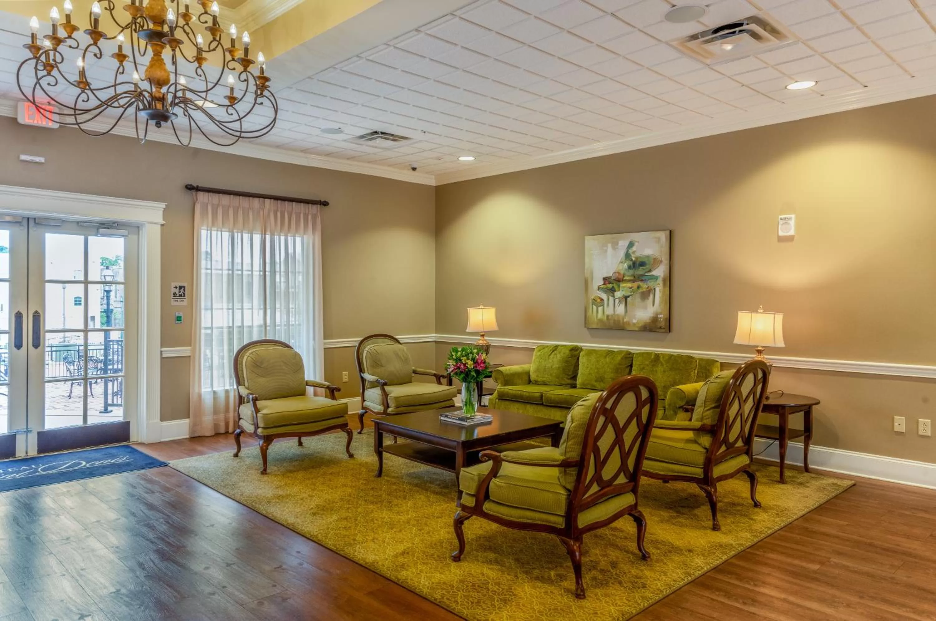 Lobby or reception in Chateau Saint Denis Hotel