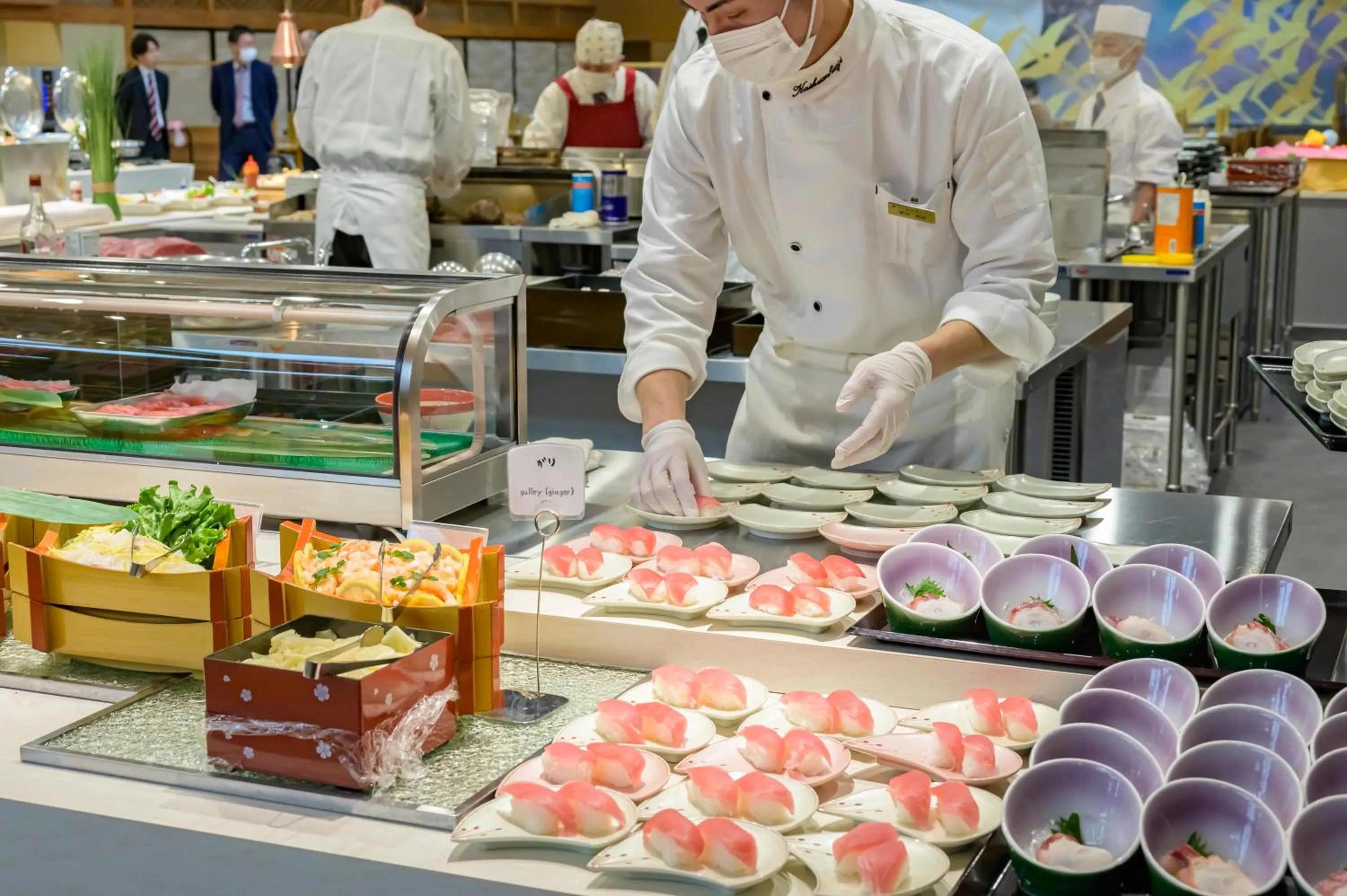 Food and drinks in Senkeien Tsukioka Hotel