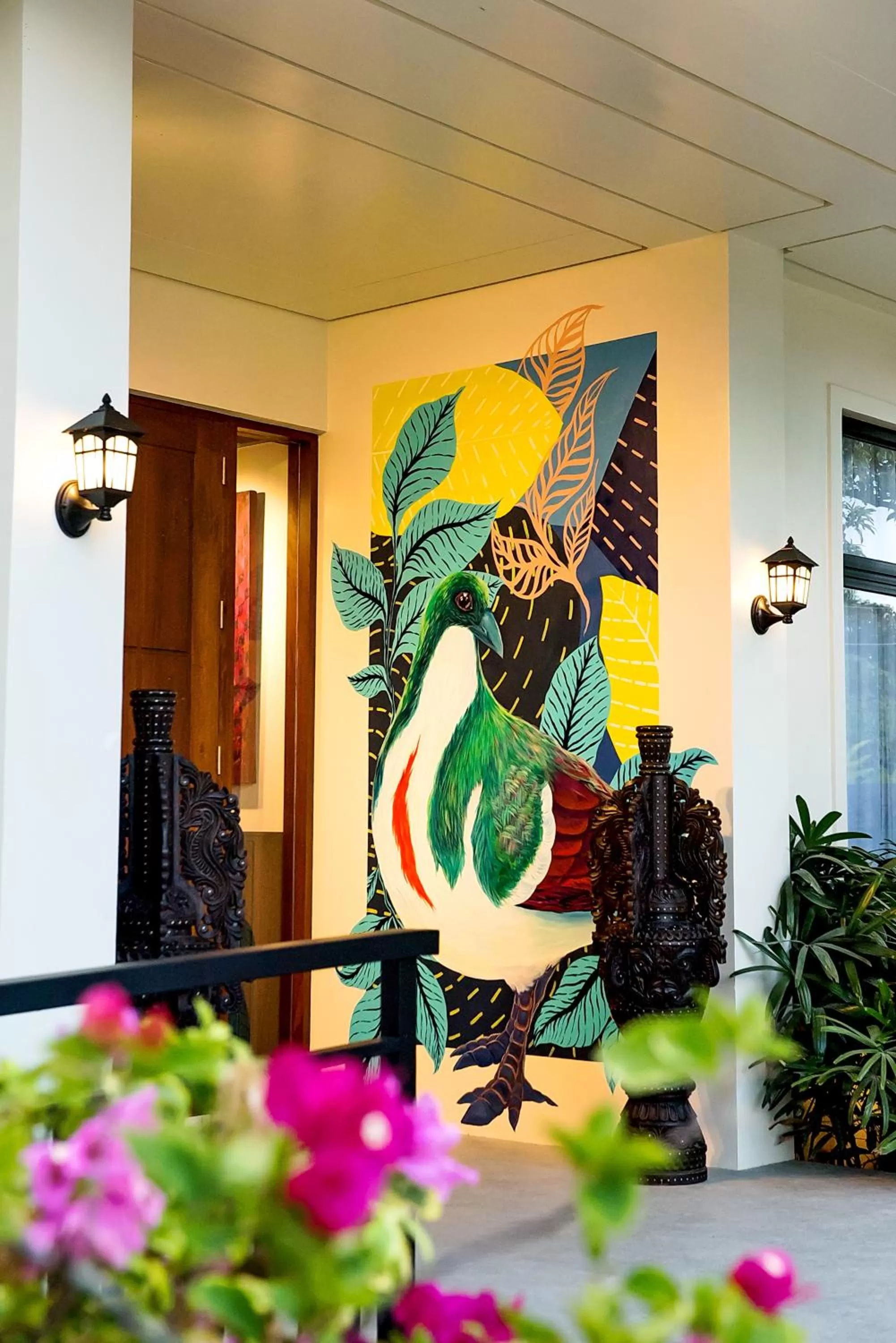 Decorative detail in UNWND Boutique Hotel Dumaguete