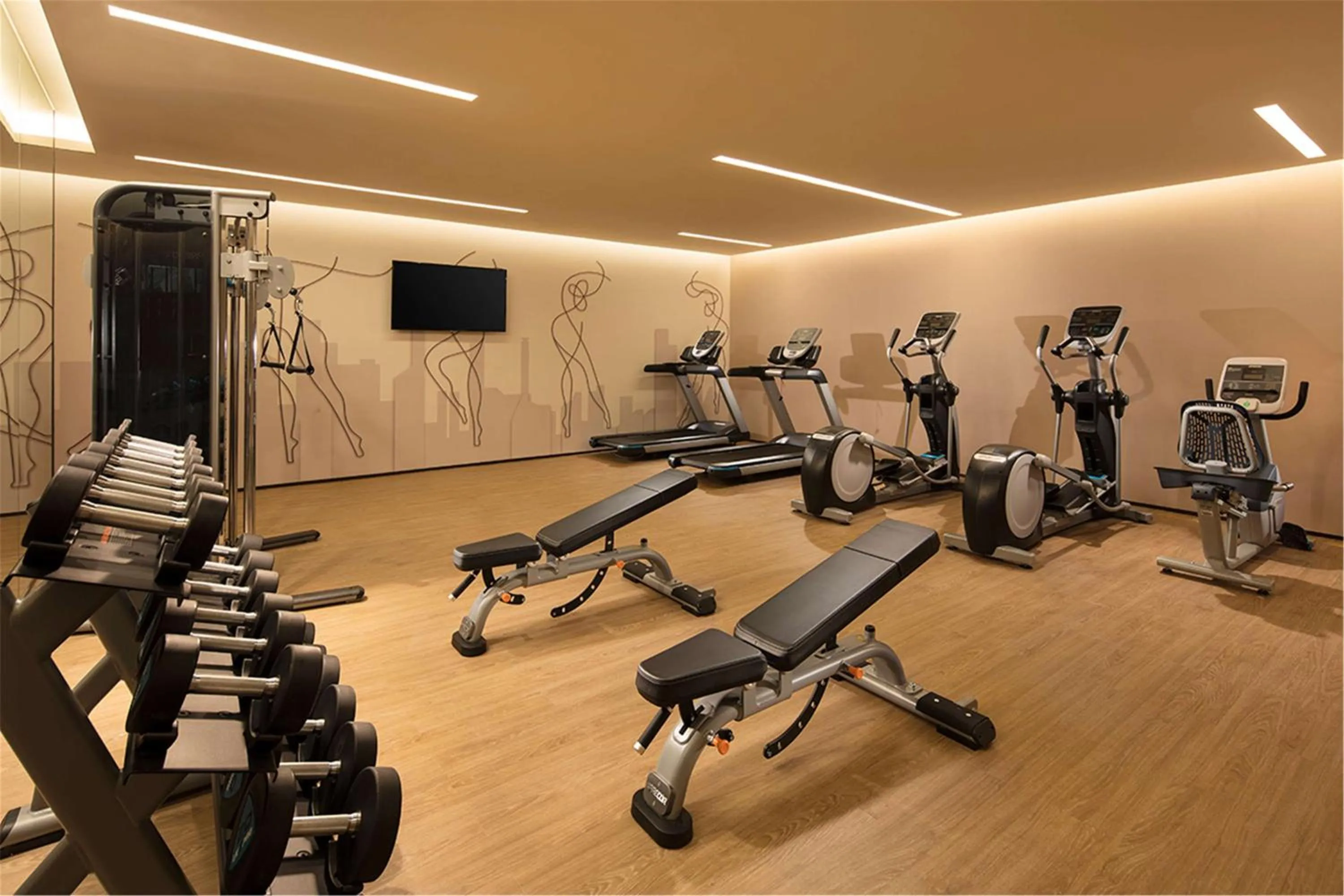 Fitness centre/facilities in Hilton Garden Inn Xuzhou Yunlong