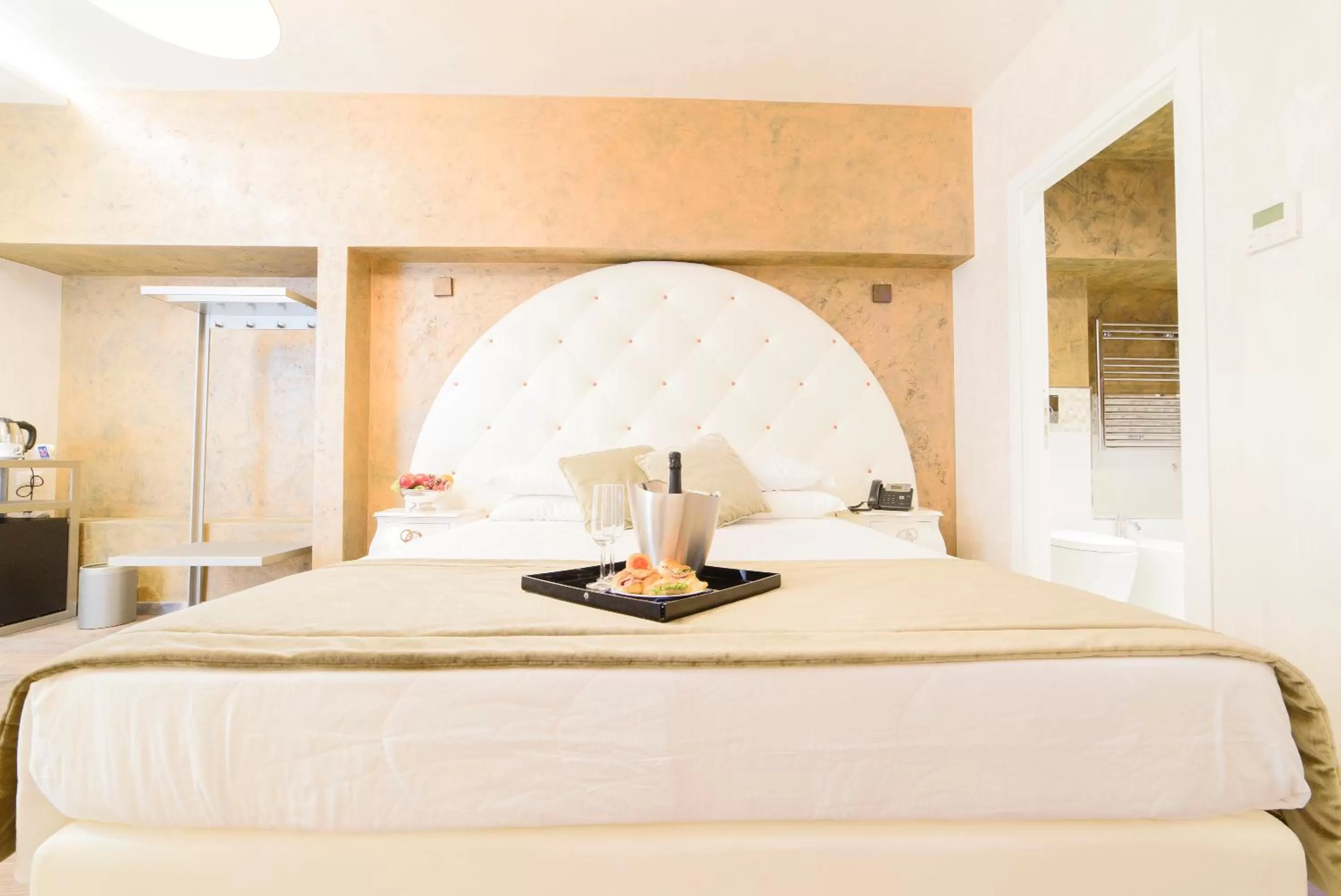 Bed in Hotel Vespasiano