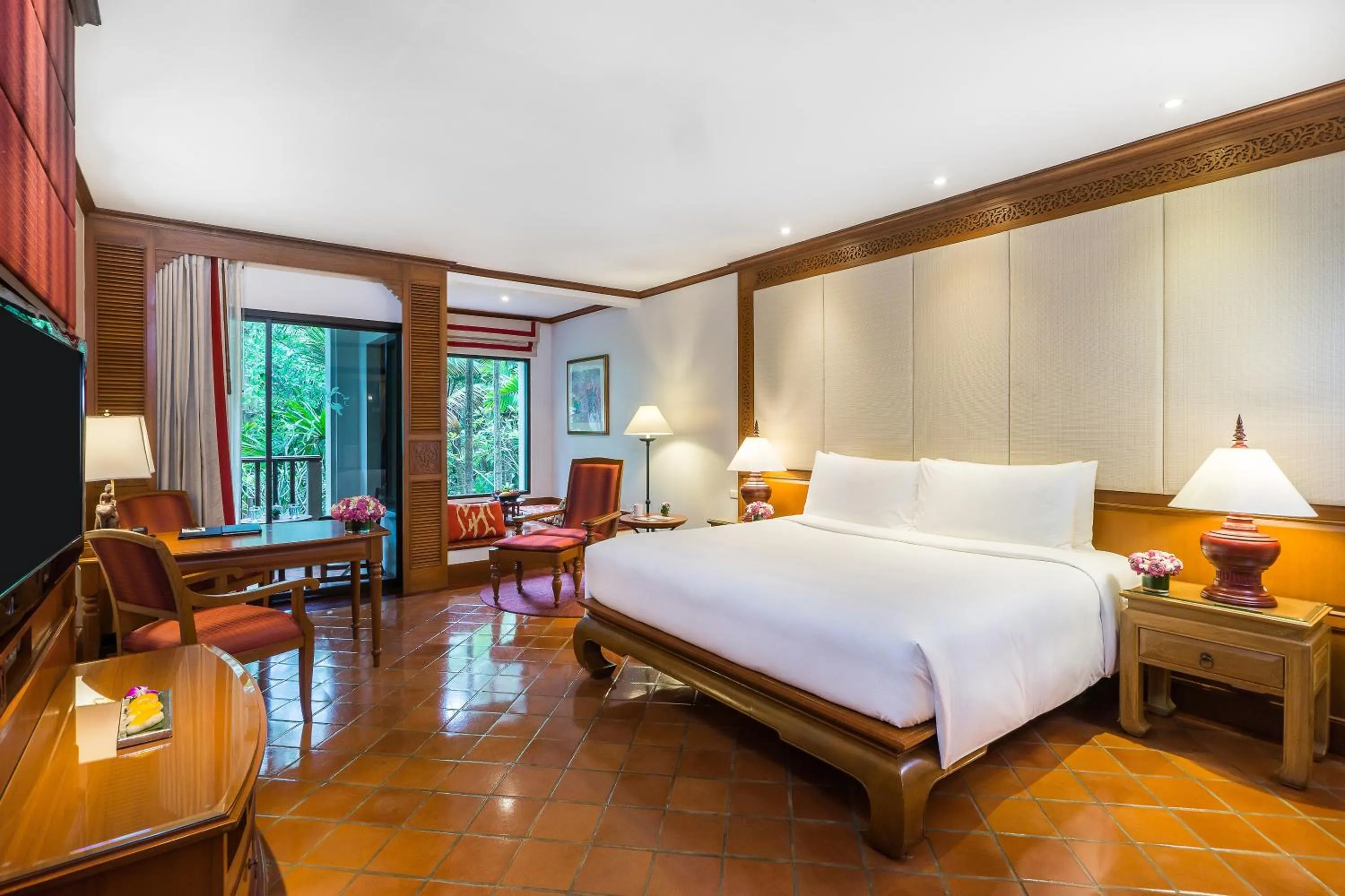 Balcony/Terrace, Bed in JW Marriott Phuket Resort and Spa