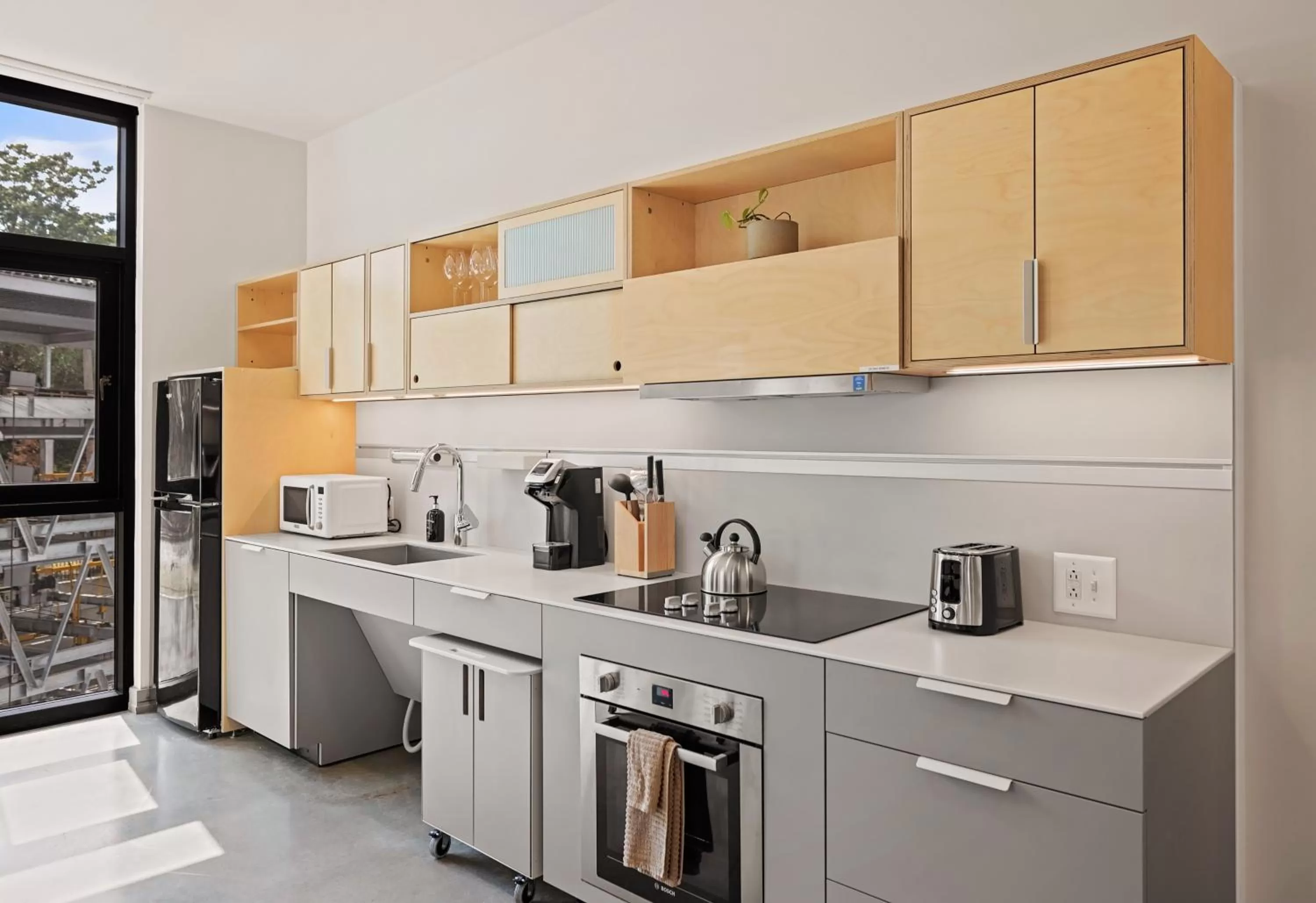 Kitchen or kitchenette in Harthall Hotel