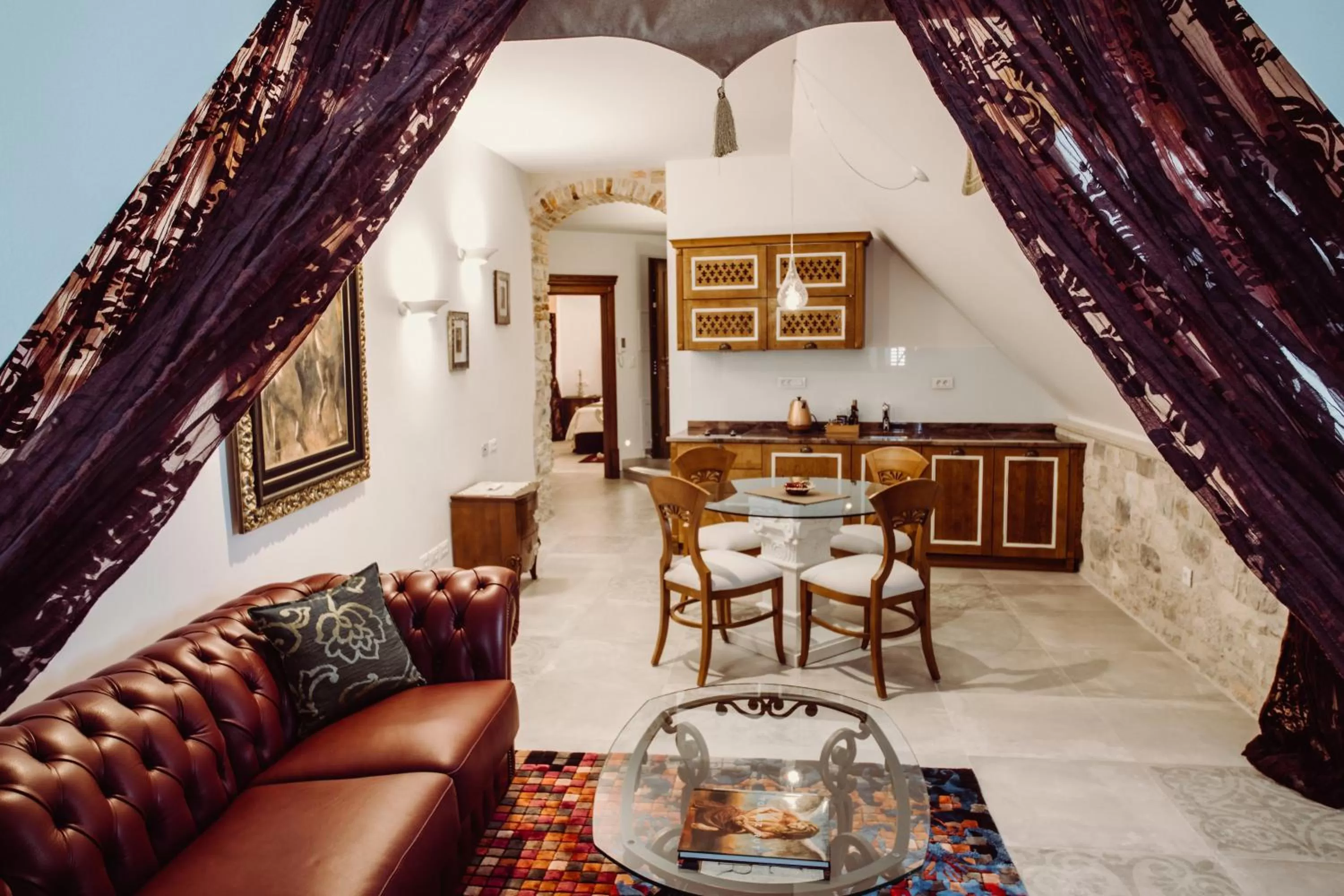 Living room in Villa Nepos Hotel