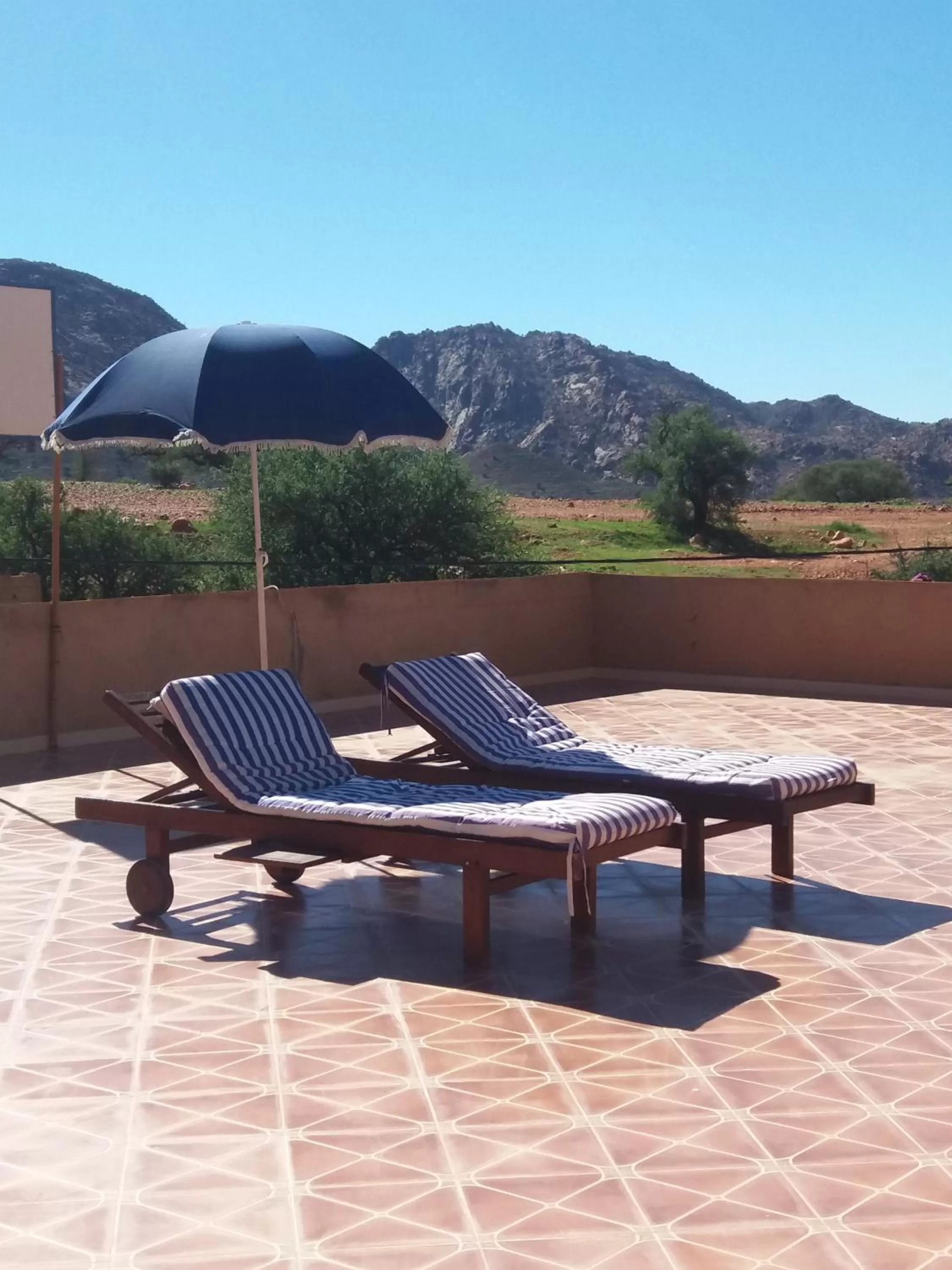 Garden view, Mountain View in Auberge Tilila