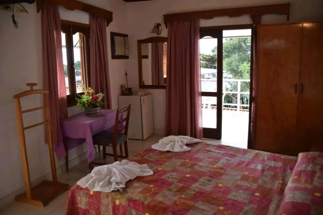 Balcony/Terrace, Bed in Hotel Palmas del Sol