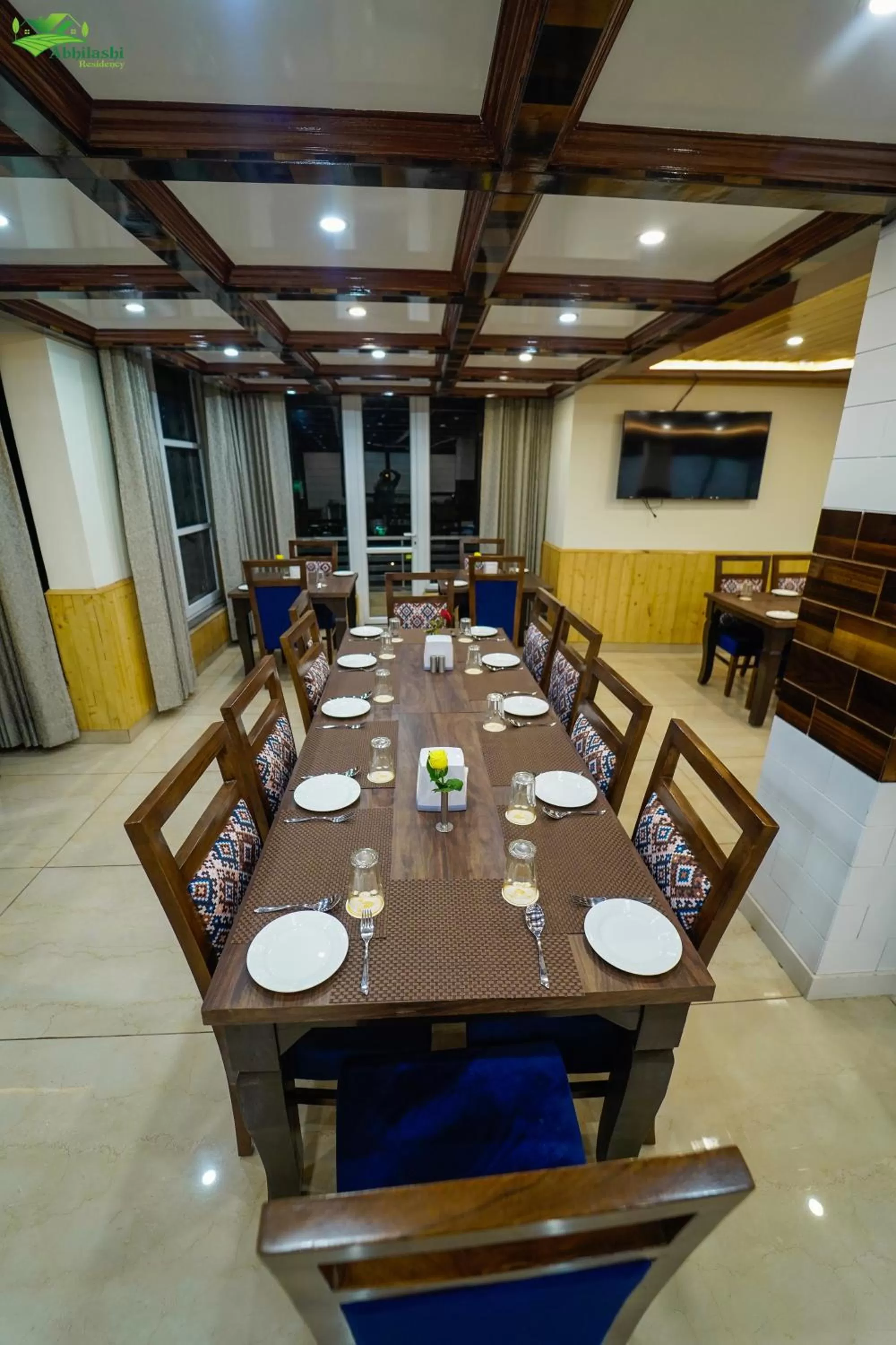 Restaurant/places to eat in Abhilashi Residency & Spa - Centrally Heated & Air Cooled