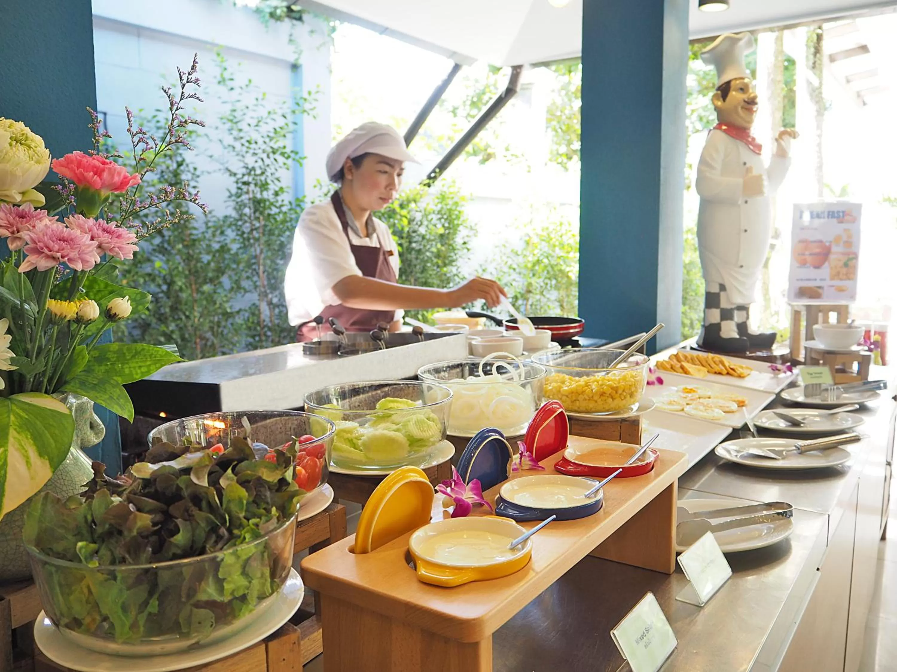 Buffet breakfast in Aonang Buri Resort