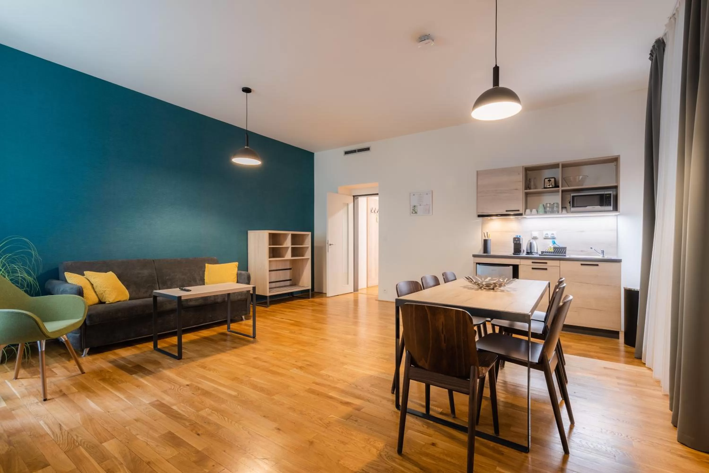 Kitchen or kitchenette in EA ApartHotel Melantrich