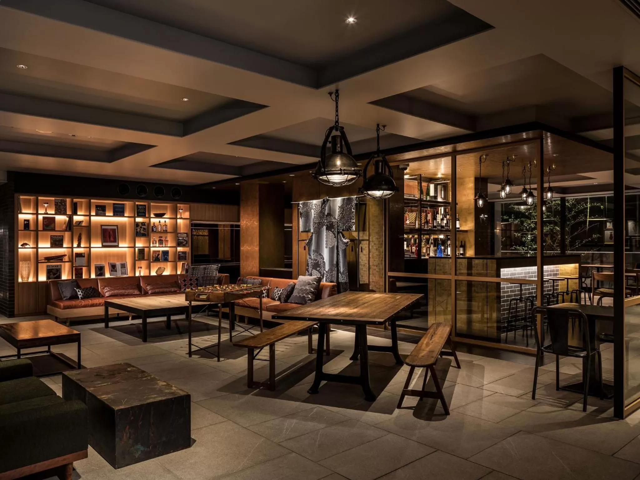 Communal lounge/ TV room in Kyoto Granbell Hotel