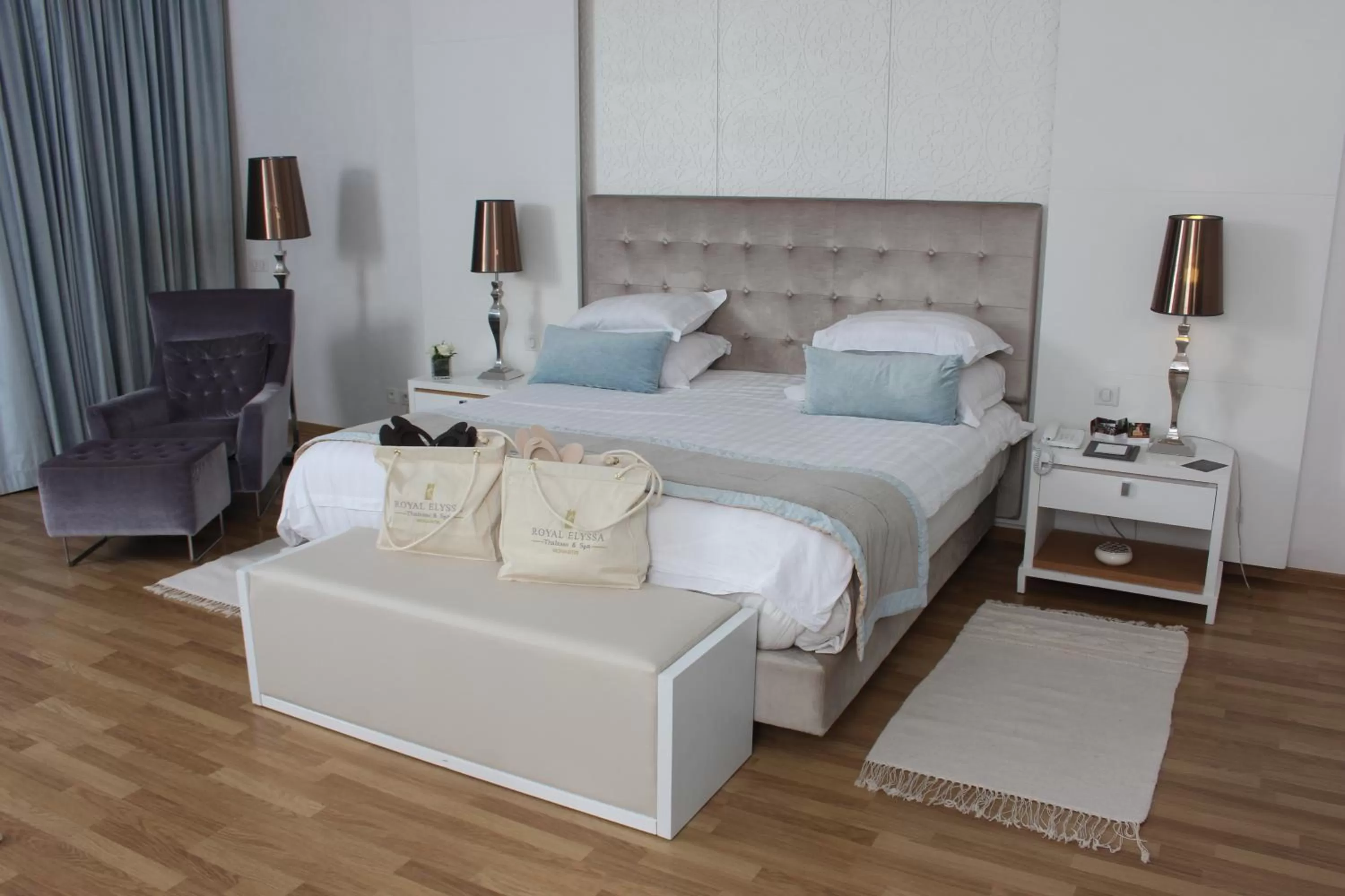 Bed in Royal Thalassa Monastir