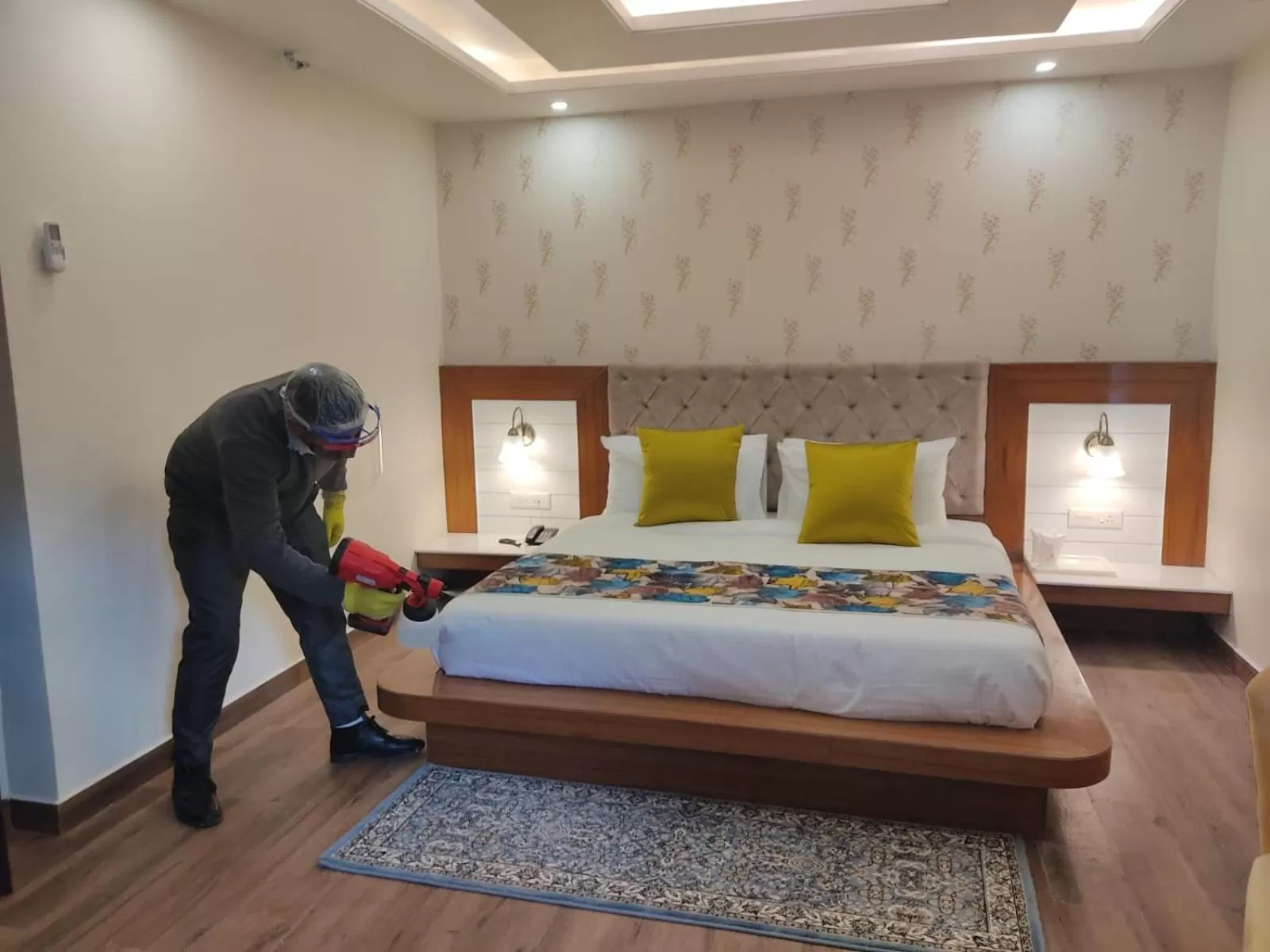 Bedroom, Bed in Abhilashi Residency & Spa - Centrally Heated & Air Cooled