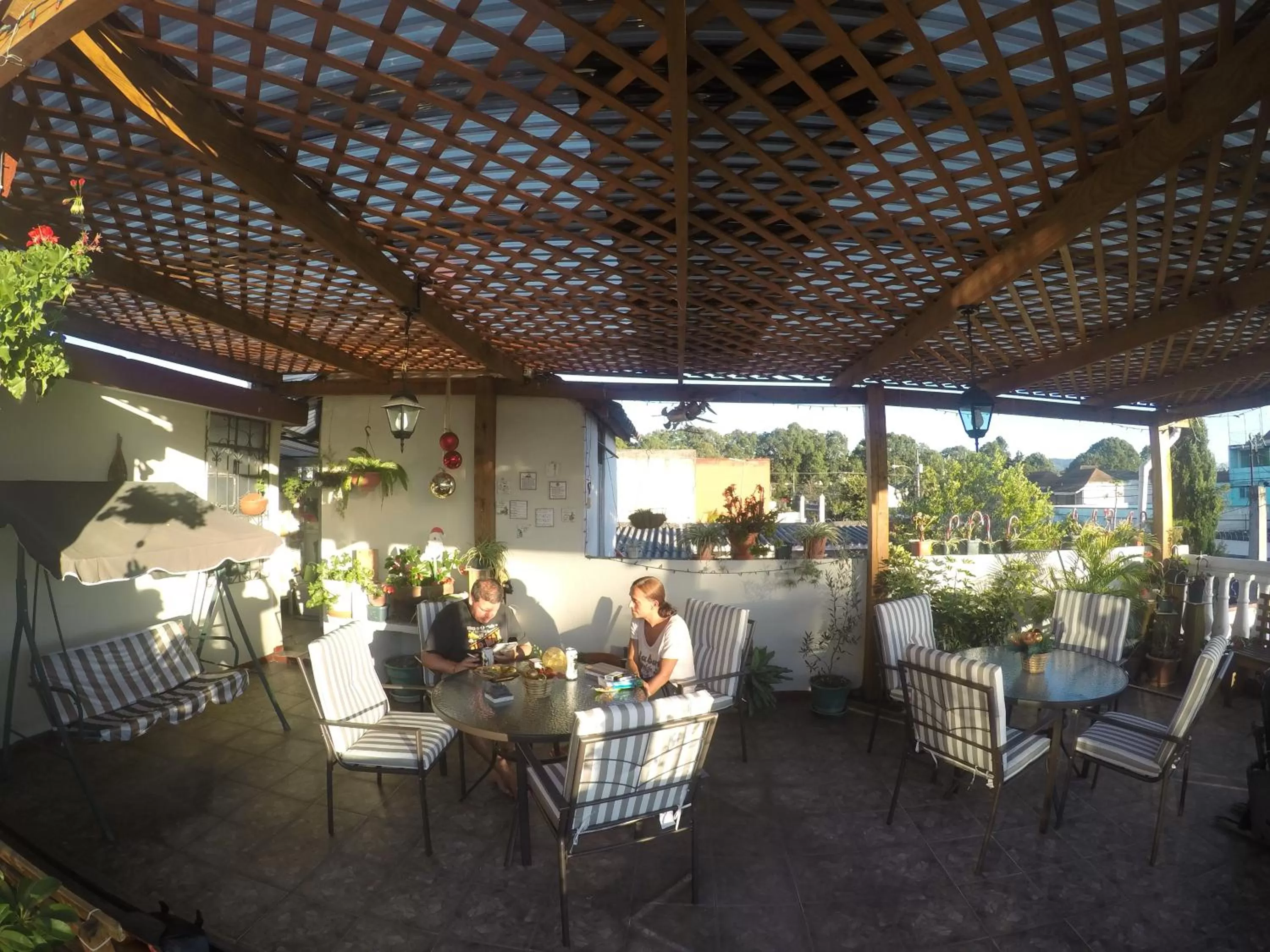Patio, Restaurant/Places to Eat in Mariana's Petit Hotel