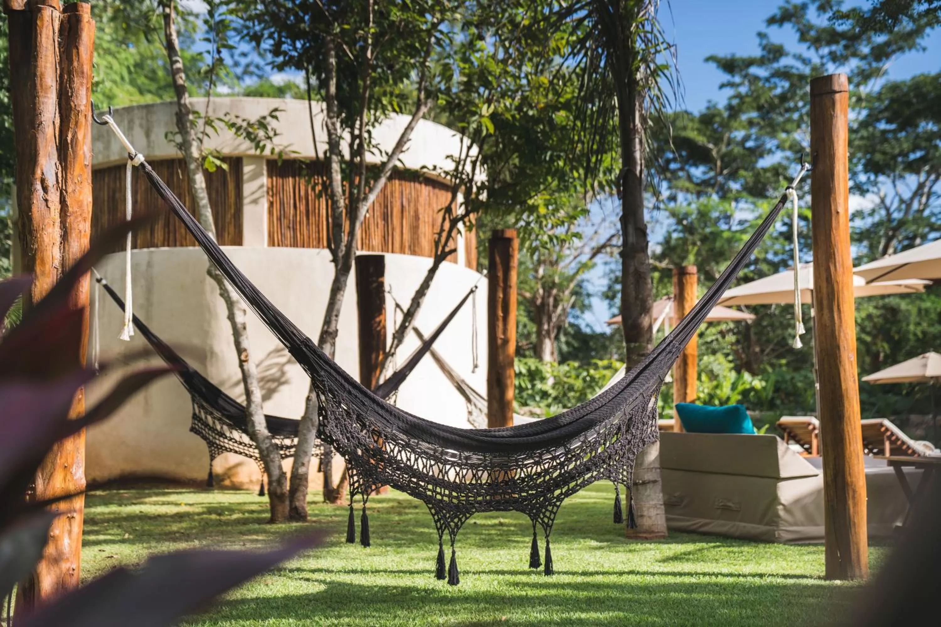 Garden view in Destino Mío Mayan Jungle Retreat