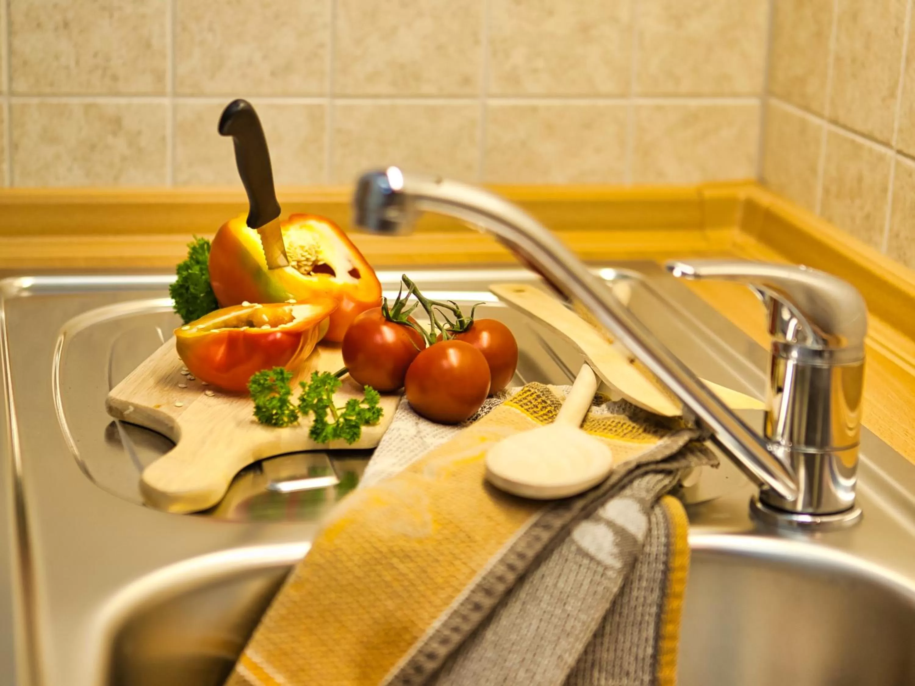 Kitchen or kitchenette in Landhotel Henkenhof Willingen