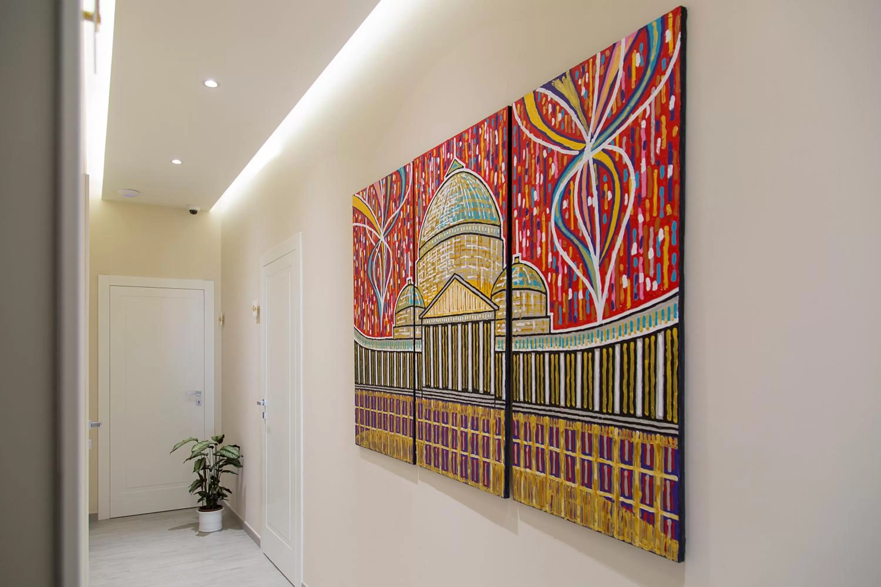 Decorative detail in The Five Rooms Napoli