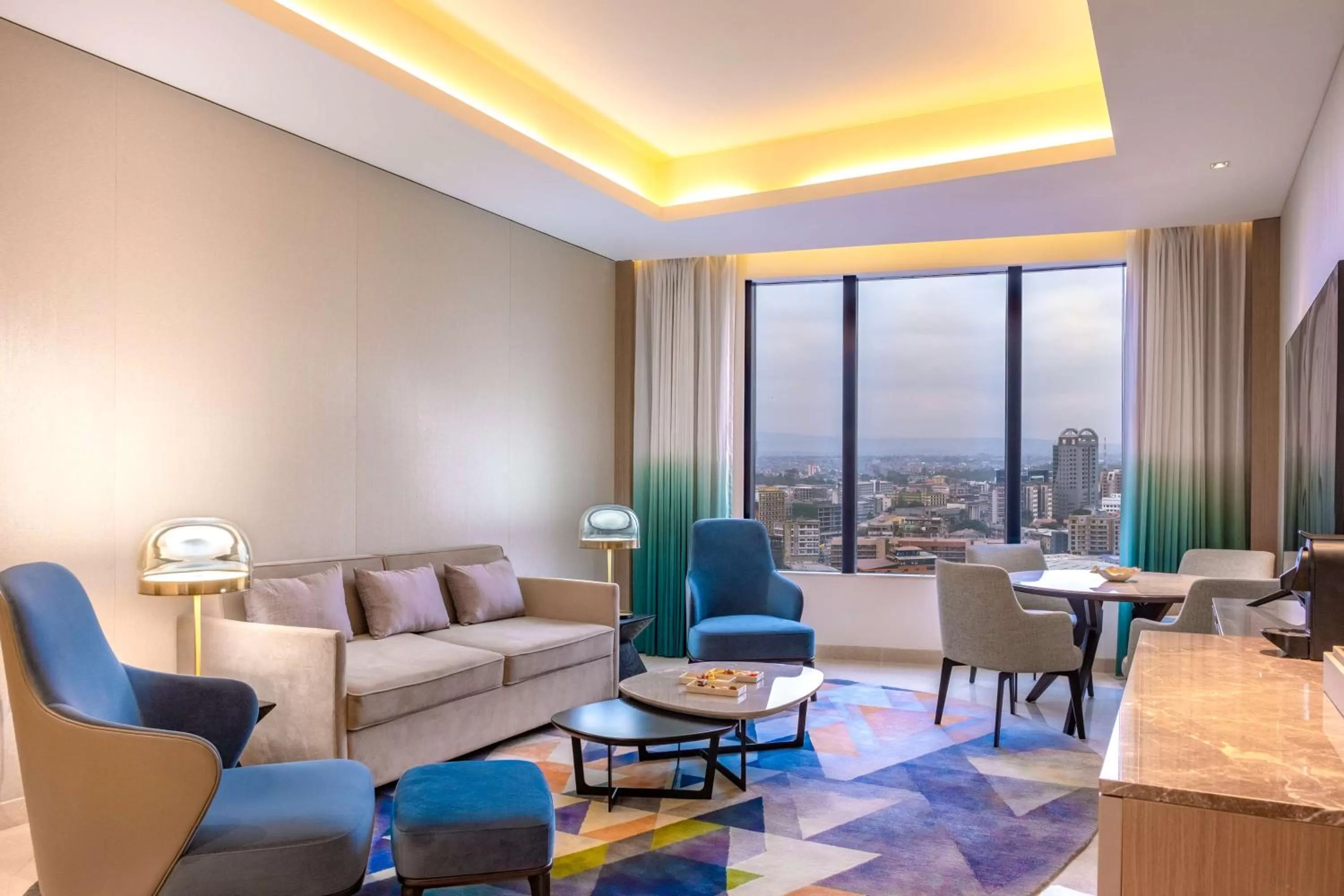 Living room in Hilton Kinshasa