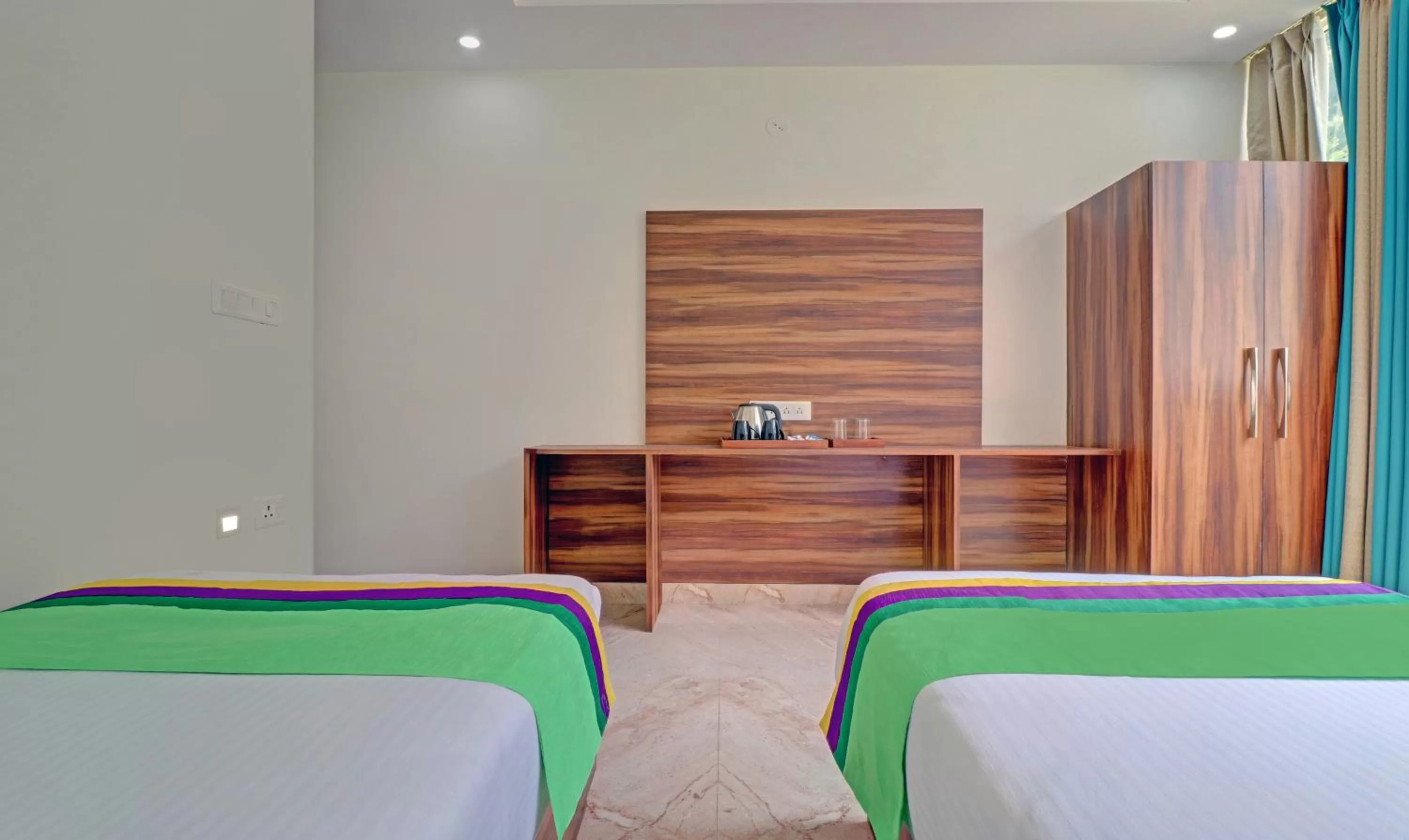 Bed in Hotel Hidden Delight Rishikesh