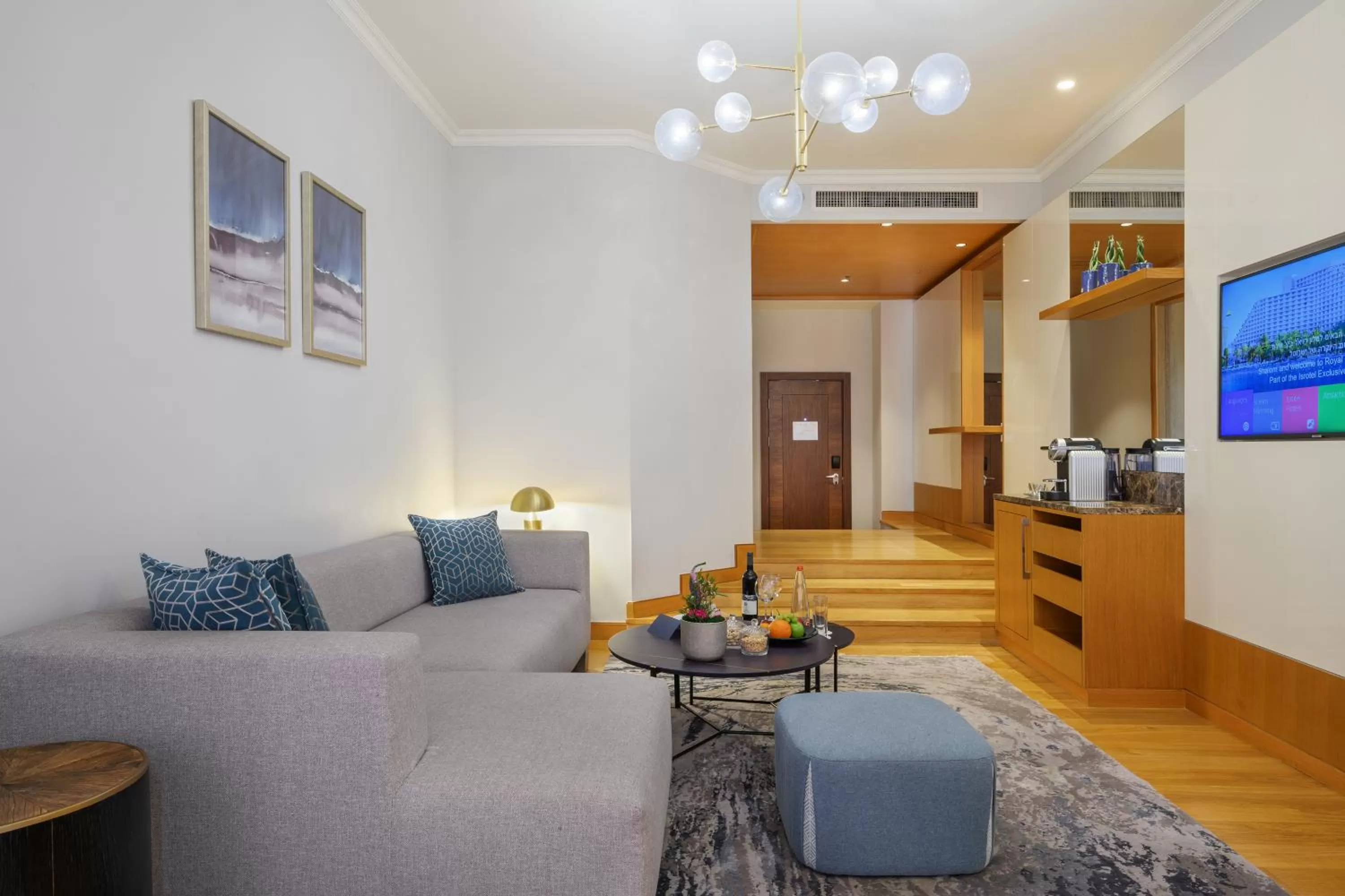 Living room in Royal Beach Eilat by Isrotel Exclusive