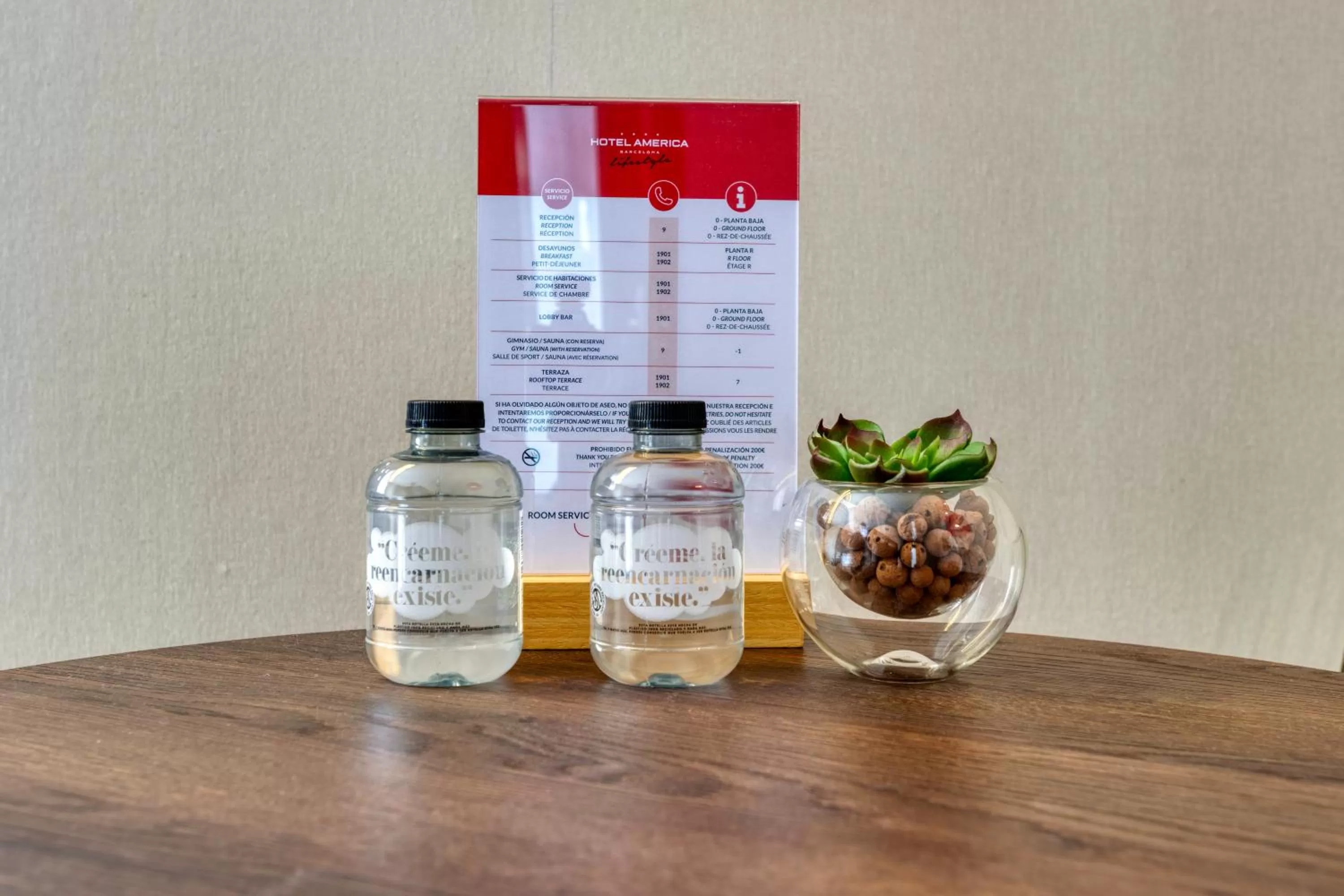 Decorative detail in Hotel America Barcelona