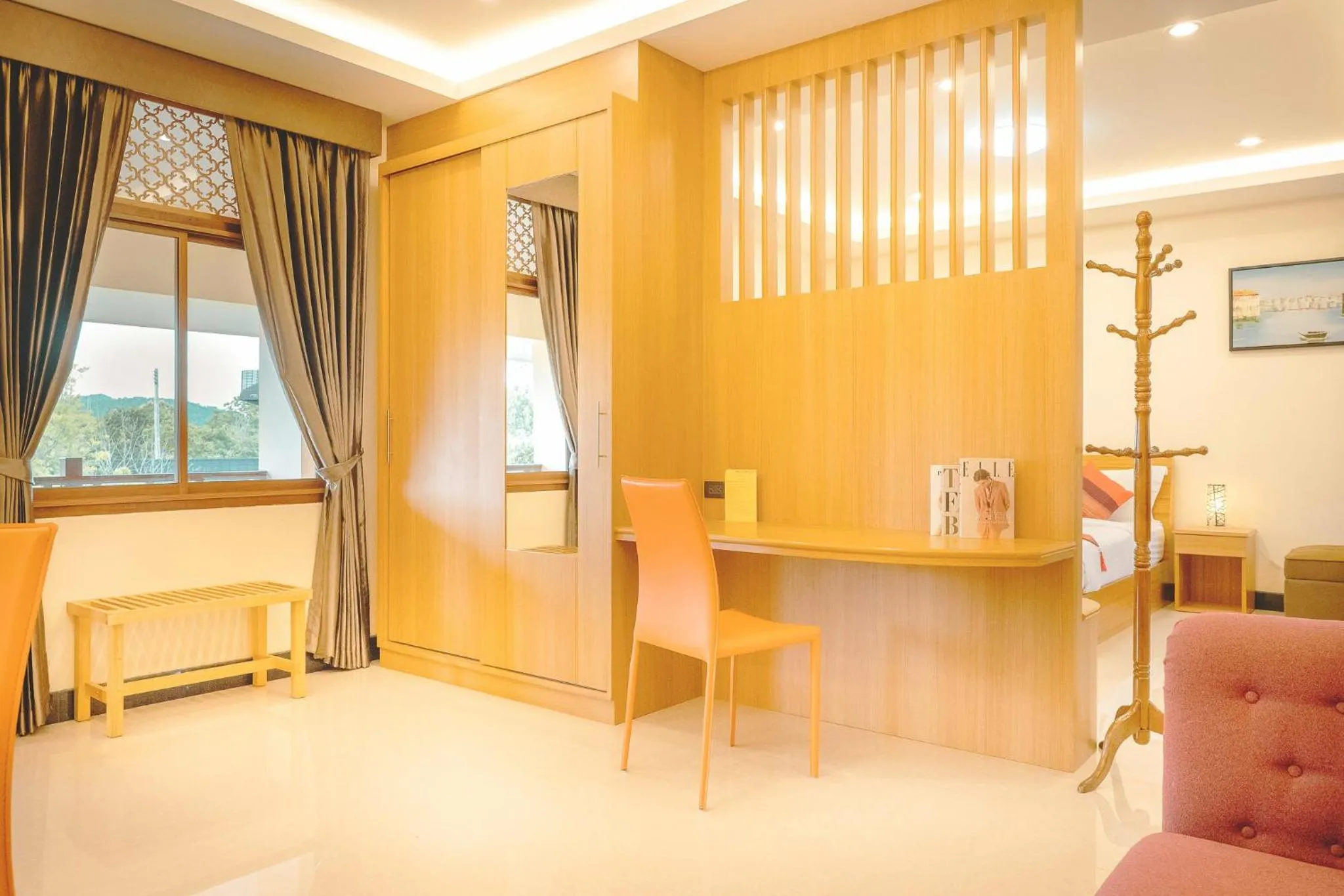 Seating area in AU Place Hotel