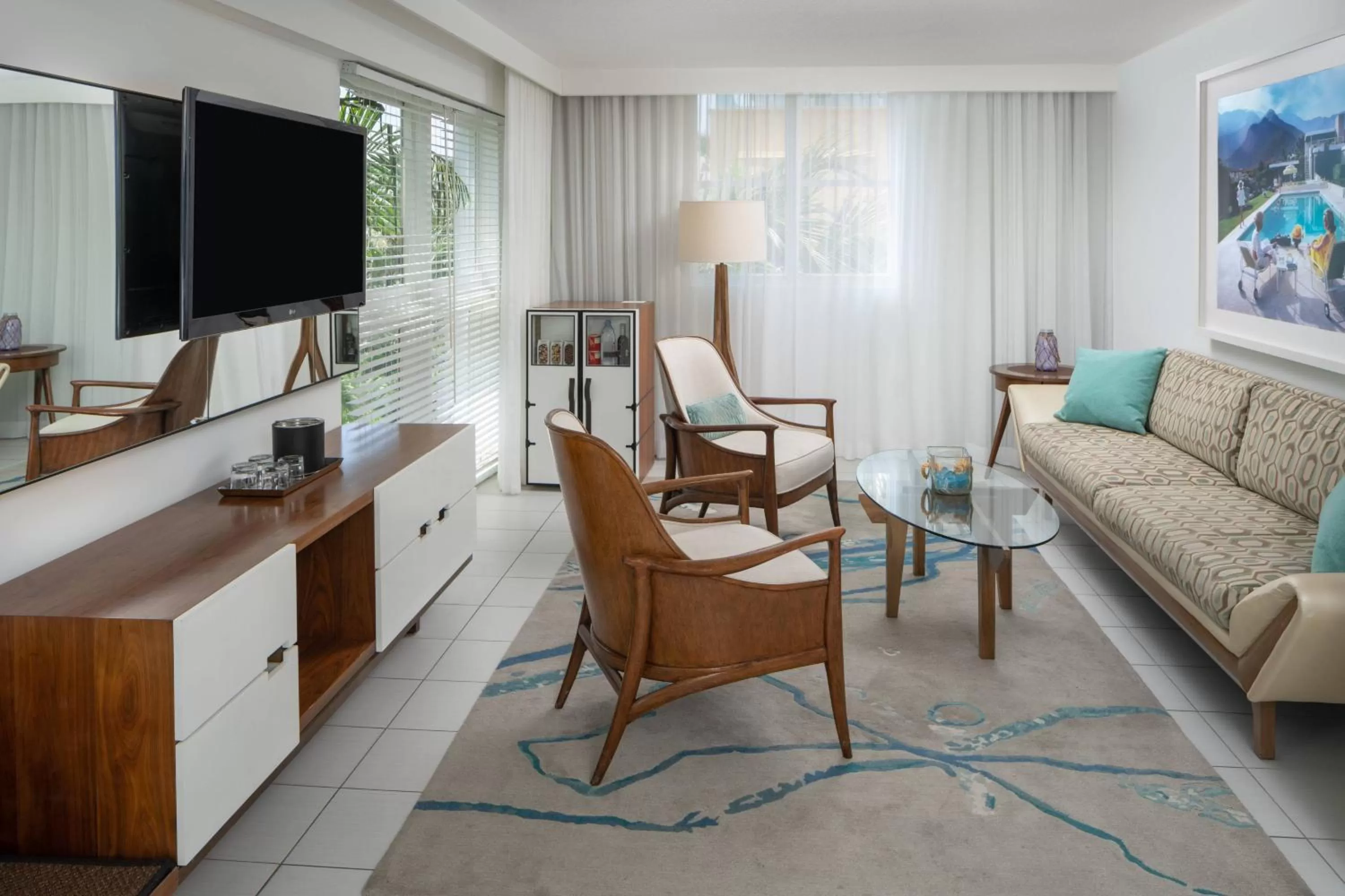 Living room in Royal Palm South Beach Miami, a Tribute Portfolio Resort