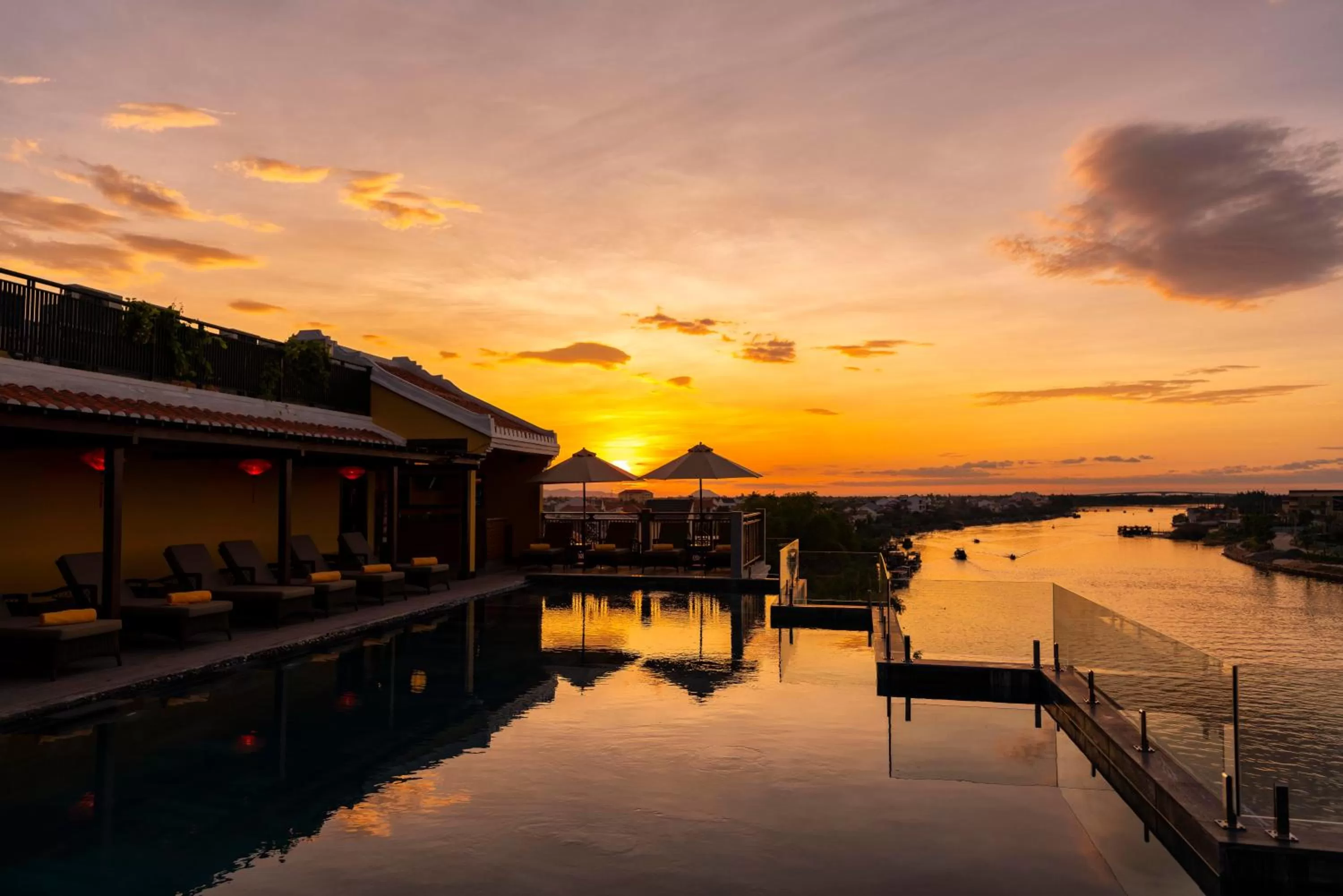 Swimming pool in Little Riverside Hoi An . A Luxury Hotel & Spa