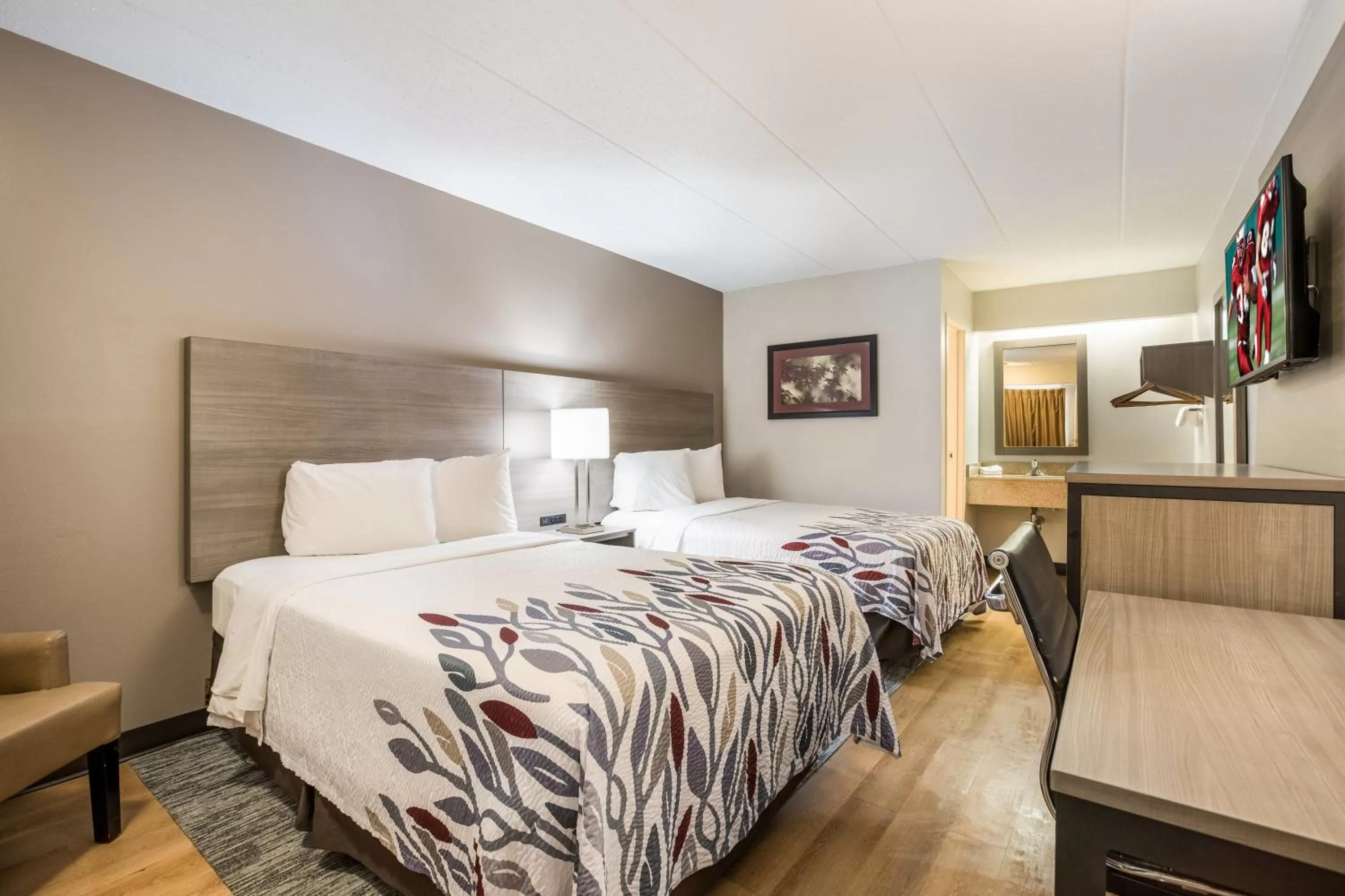 Photo of the whole room, Bed in Red Roof Inn Lansing West - MSU