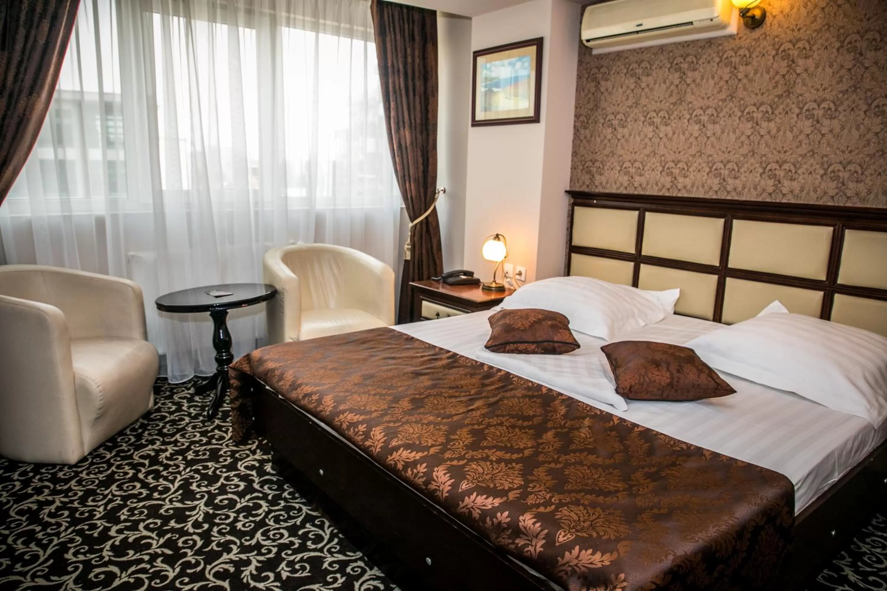 Bed in Hotel Megalos