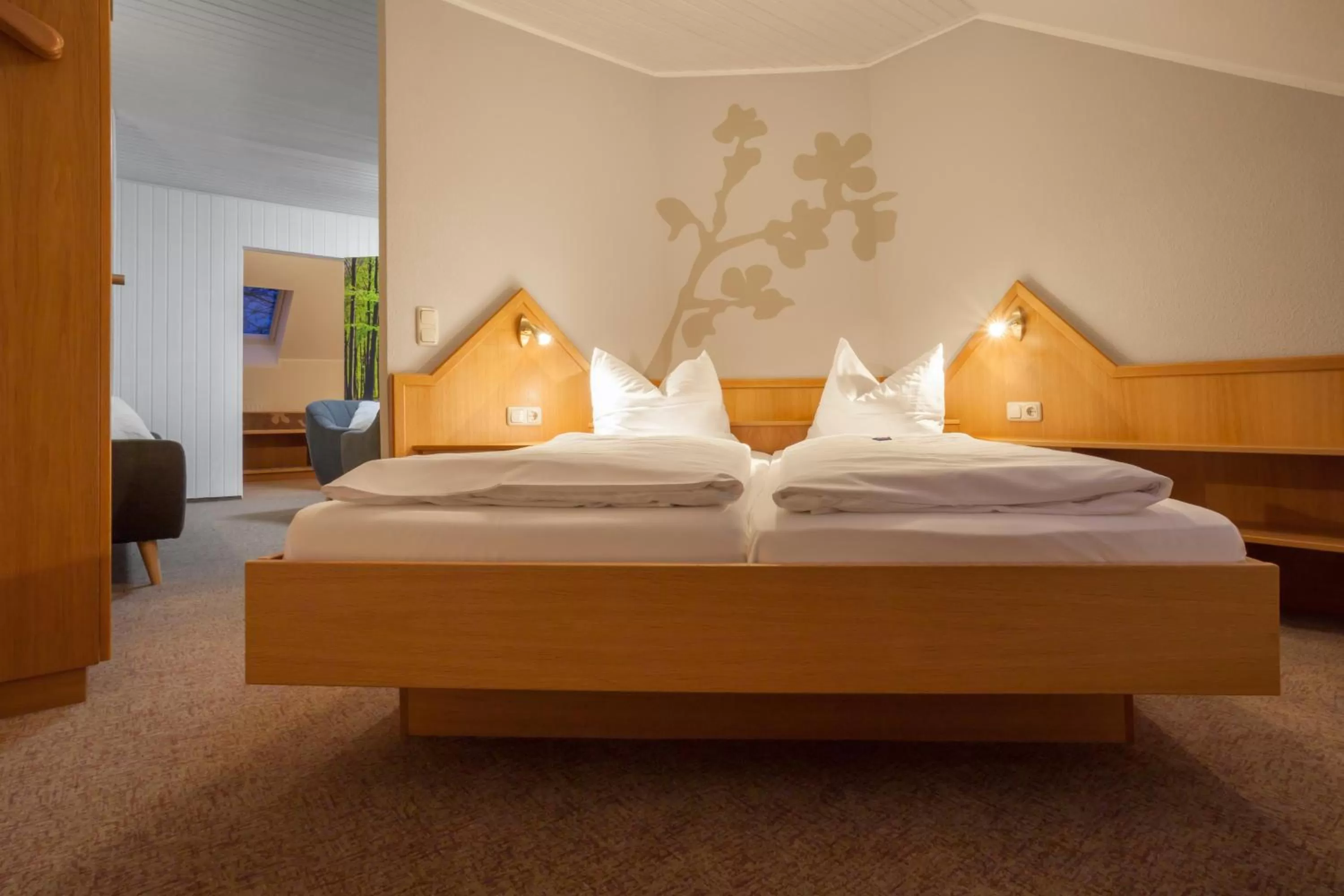 Bed in Hotel Haus Andrea