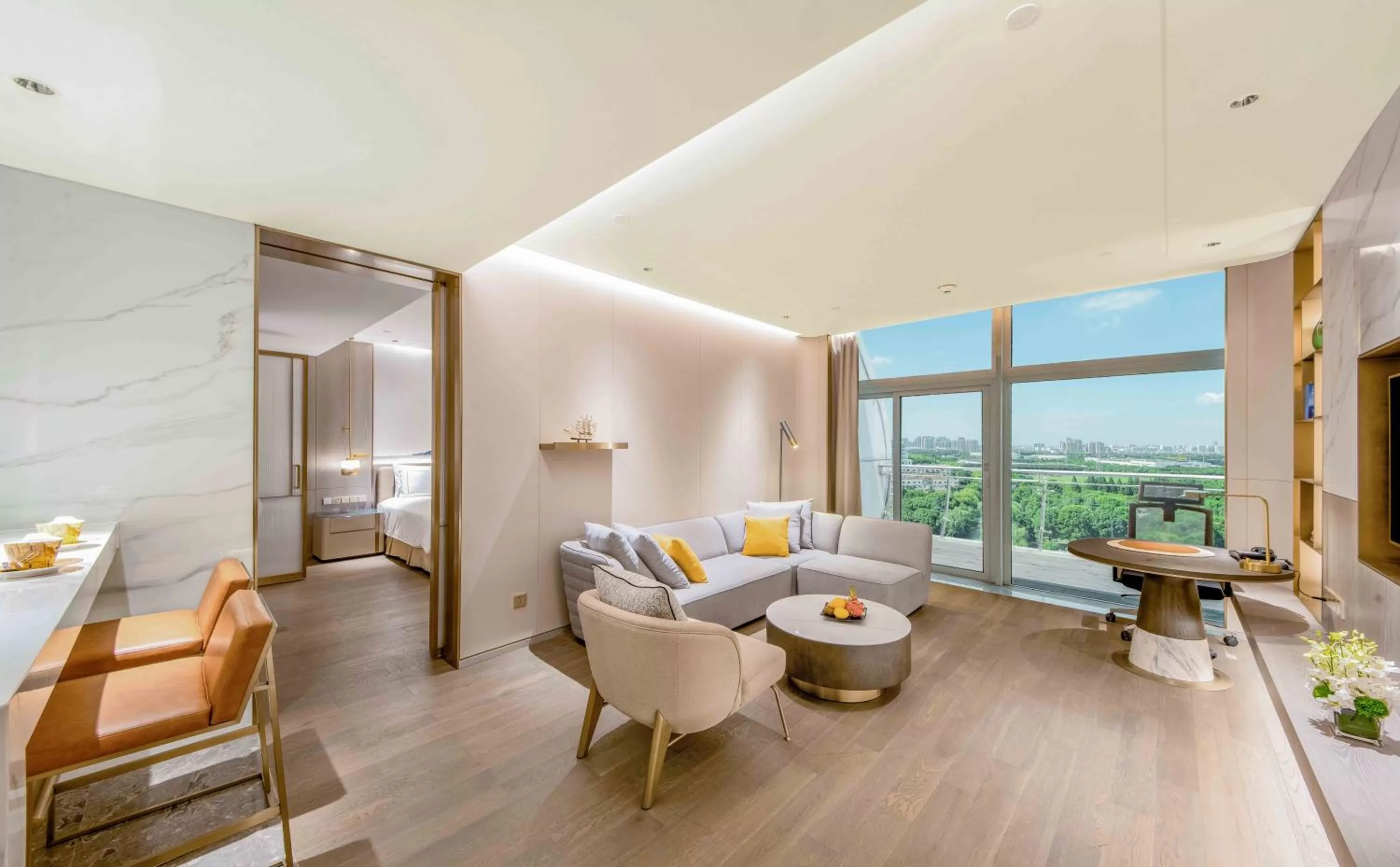 Living room in Crowne Plaza Suzhou by IHG