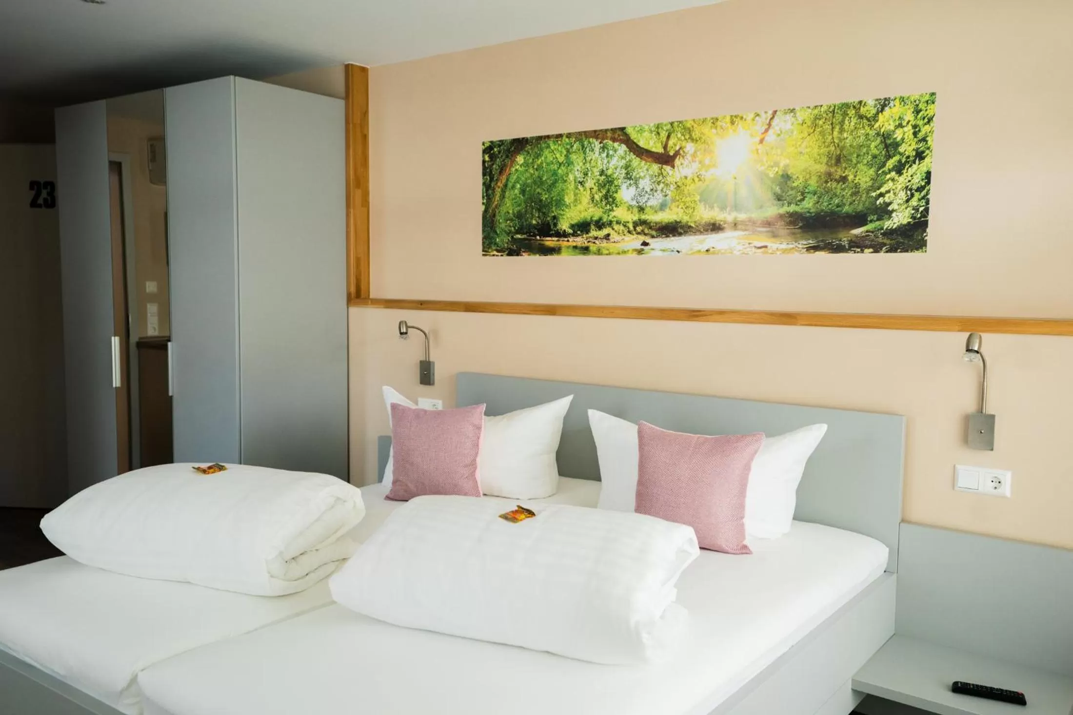 Bed in Burgers Hotel