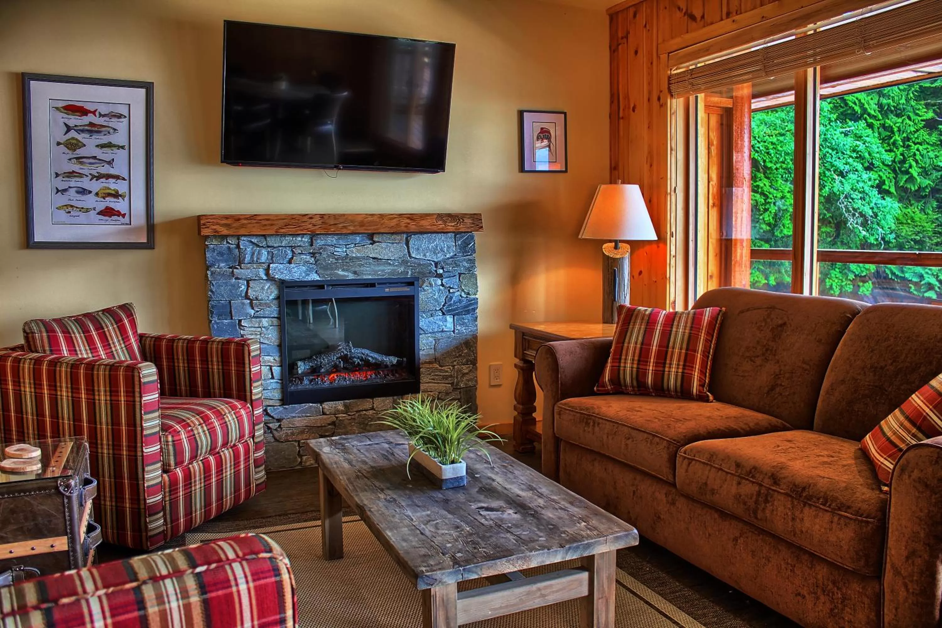 Living room in Wild Renfrew Seaside Cottages