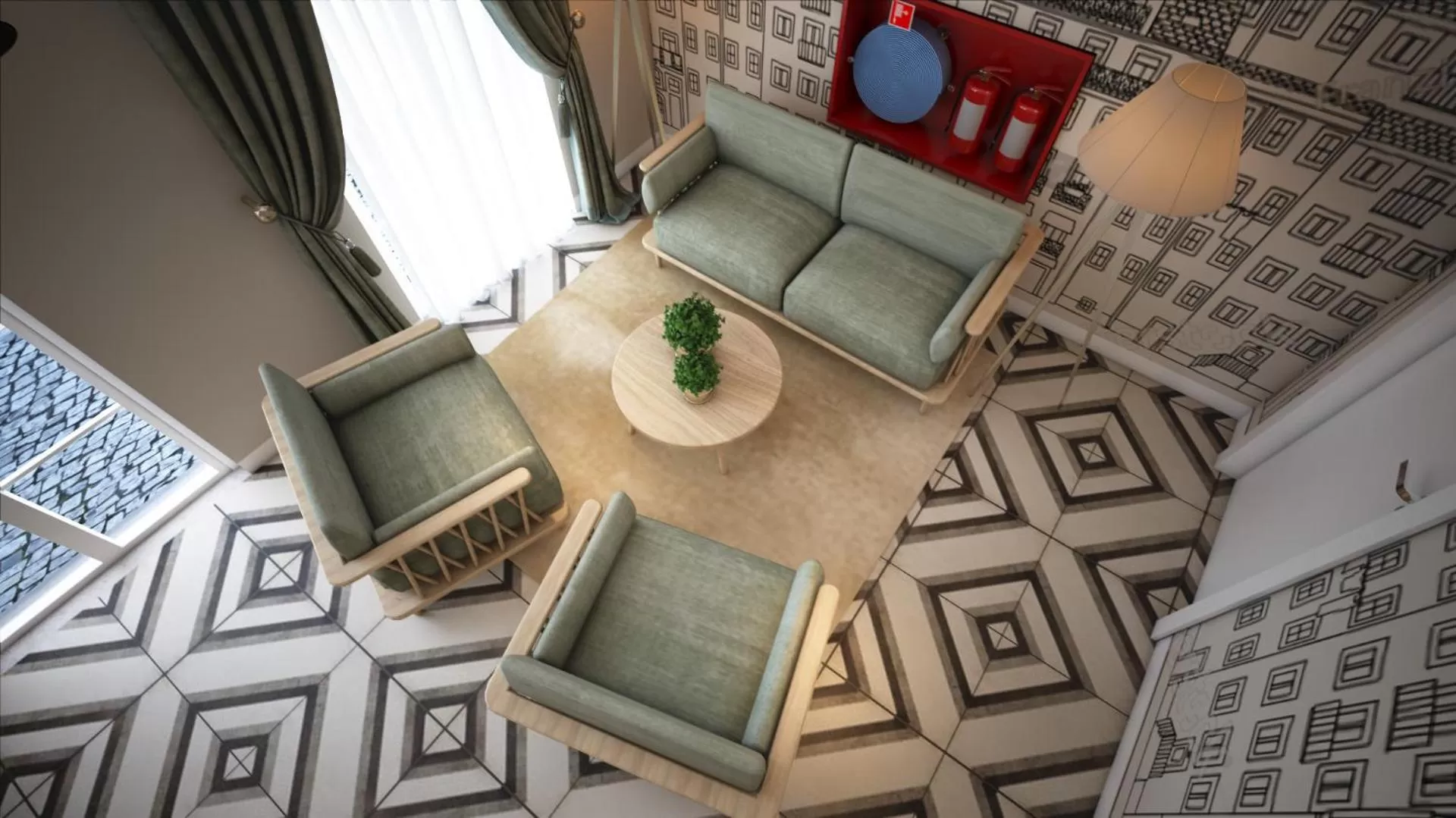 Living room in Mouraria Lisboa Hotel