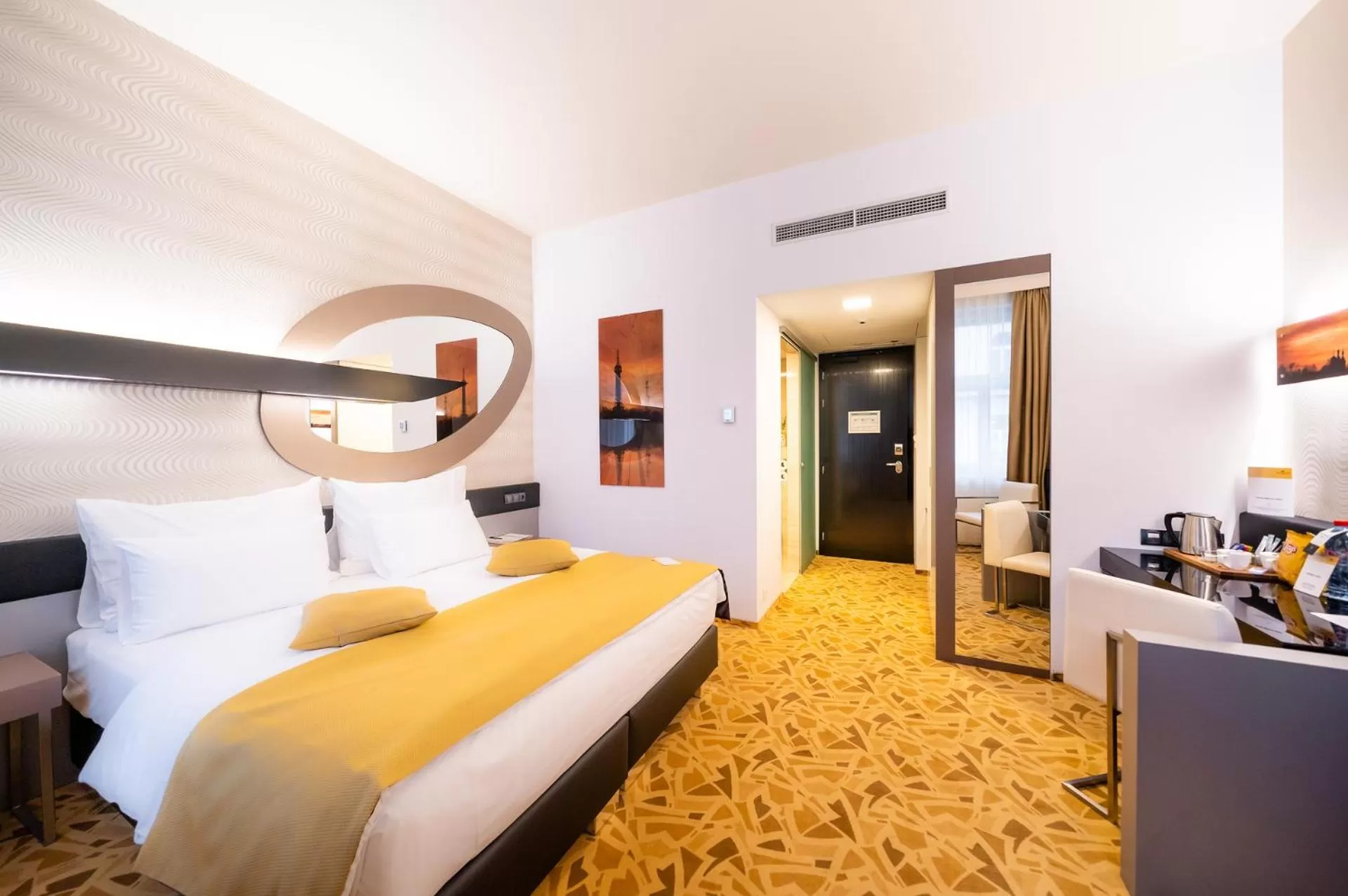 Bedroom, Bed in Grandium Hotel Prague