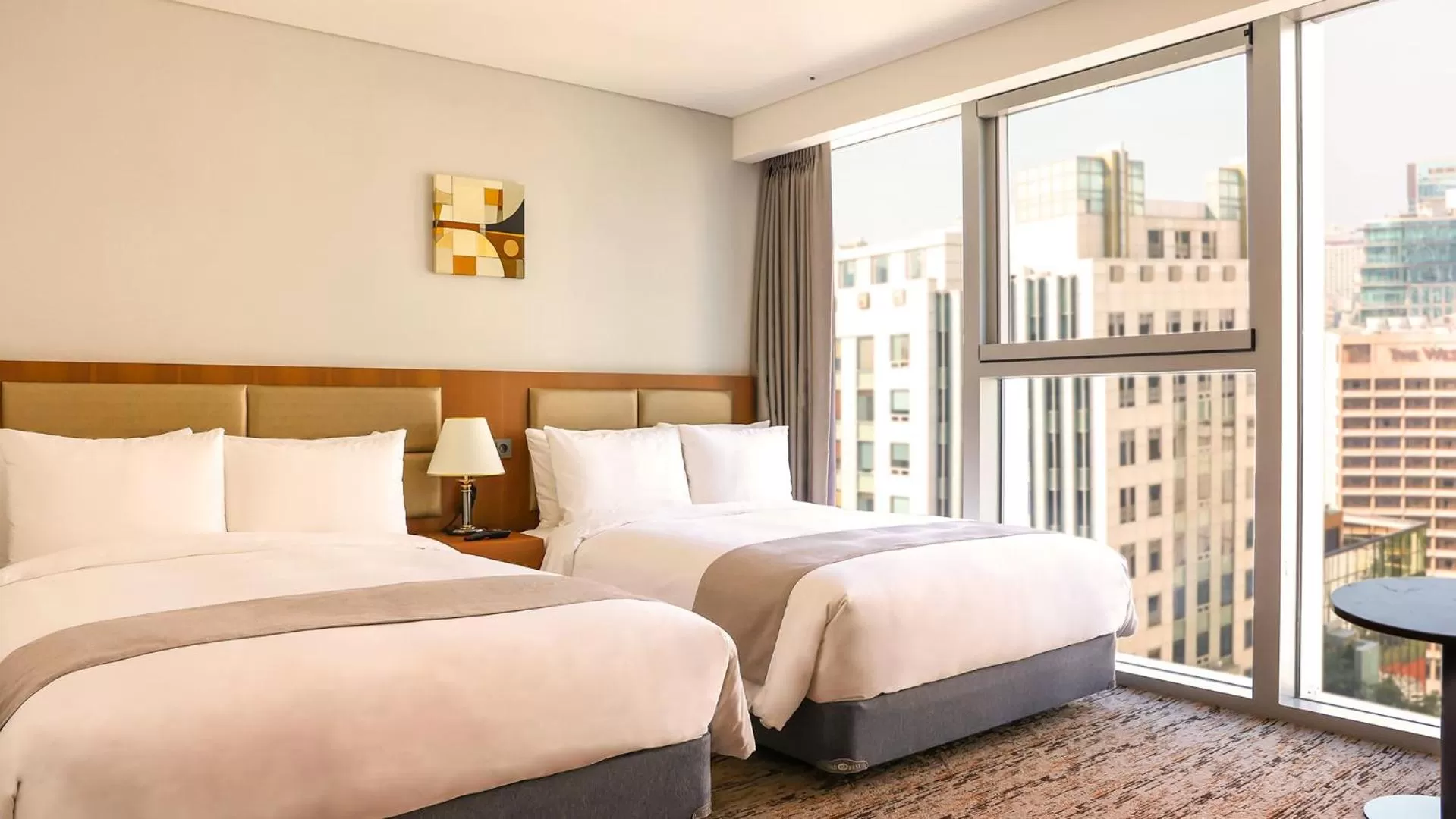 Bed in Stanford Hotel Myeongdong