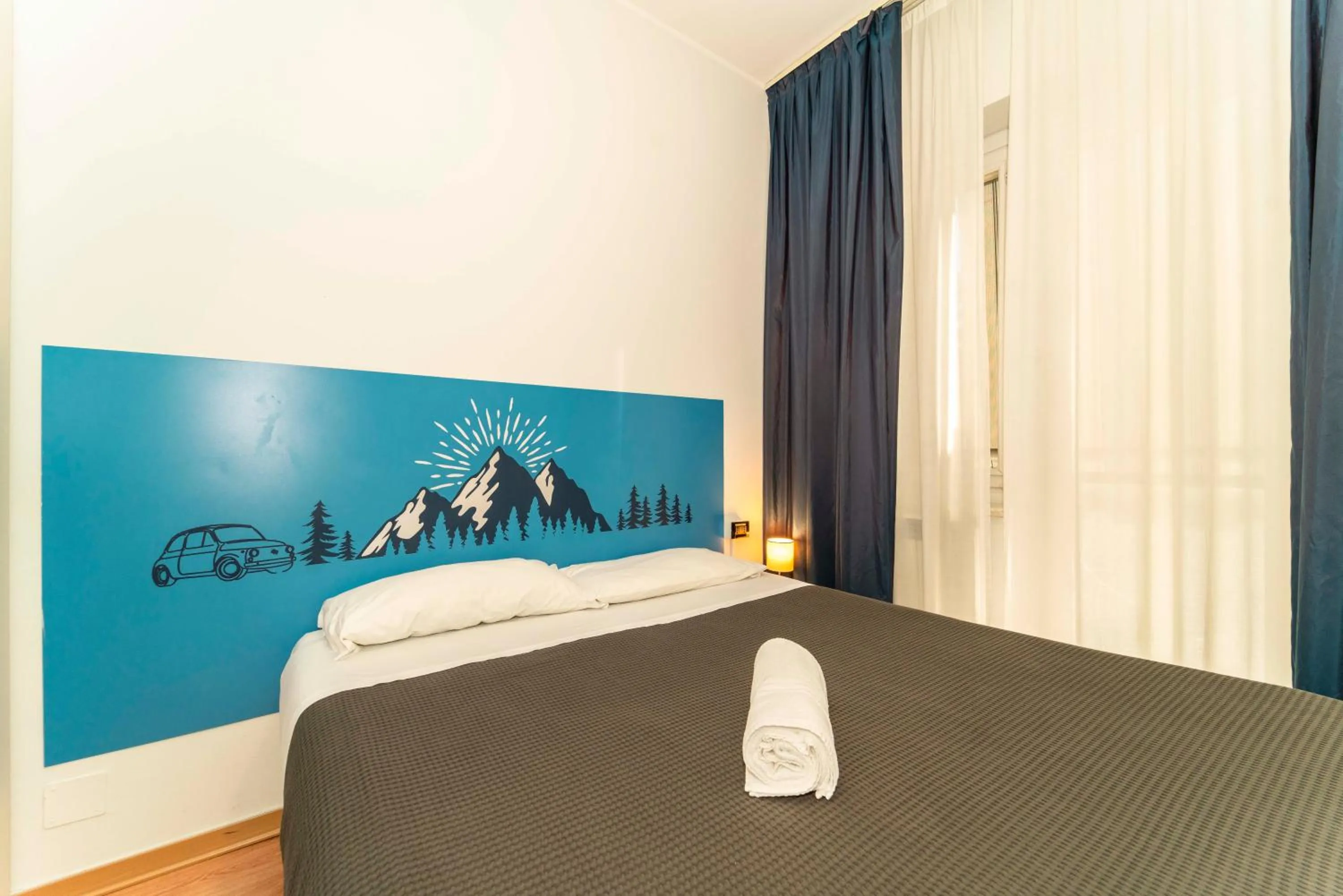 Bed in Hotel Cristallo Torino