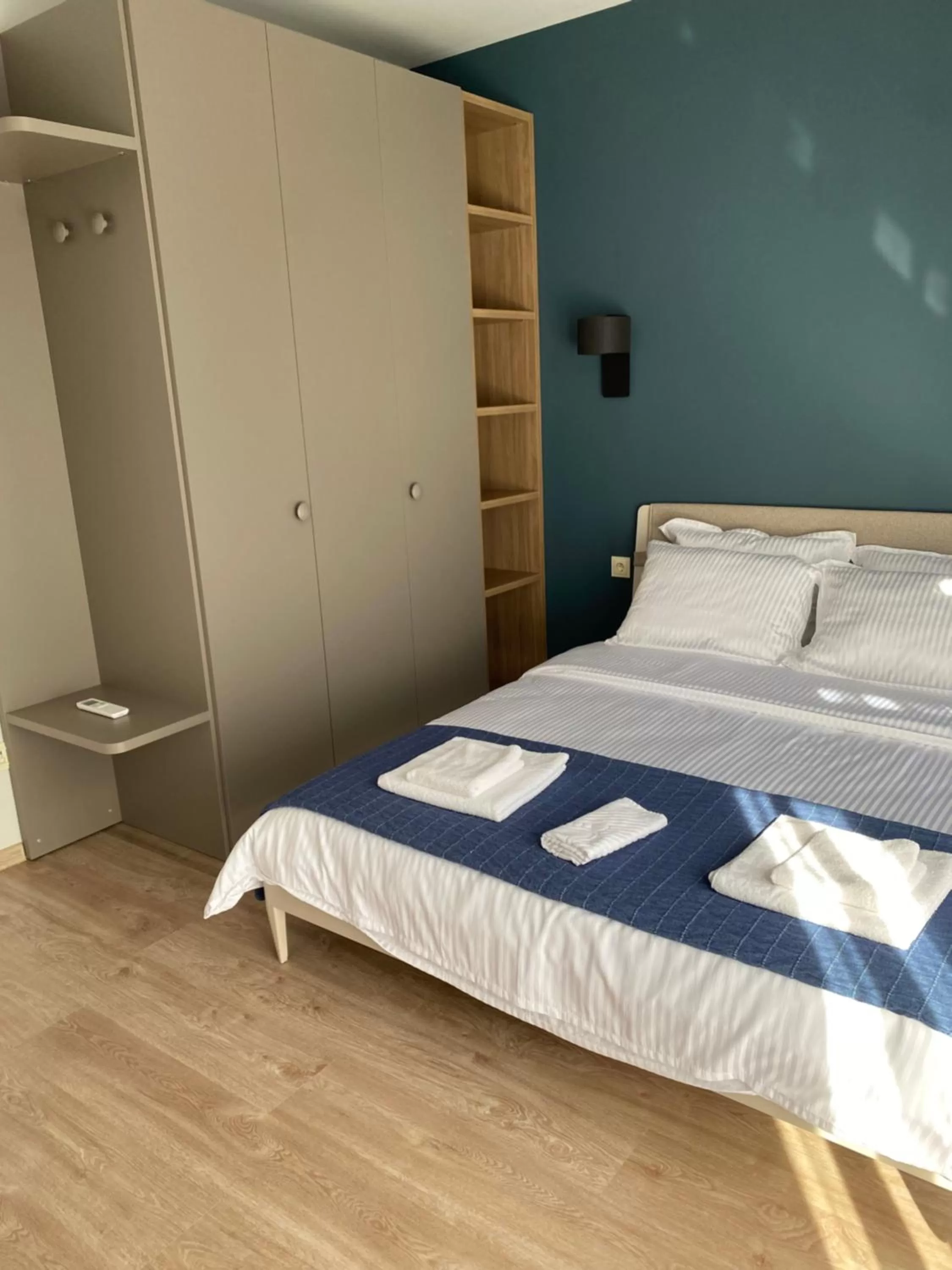 Bed in 7th Sense boutique apartments