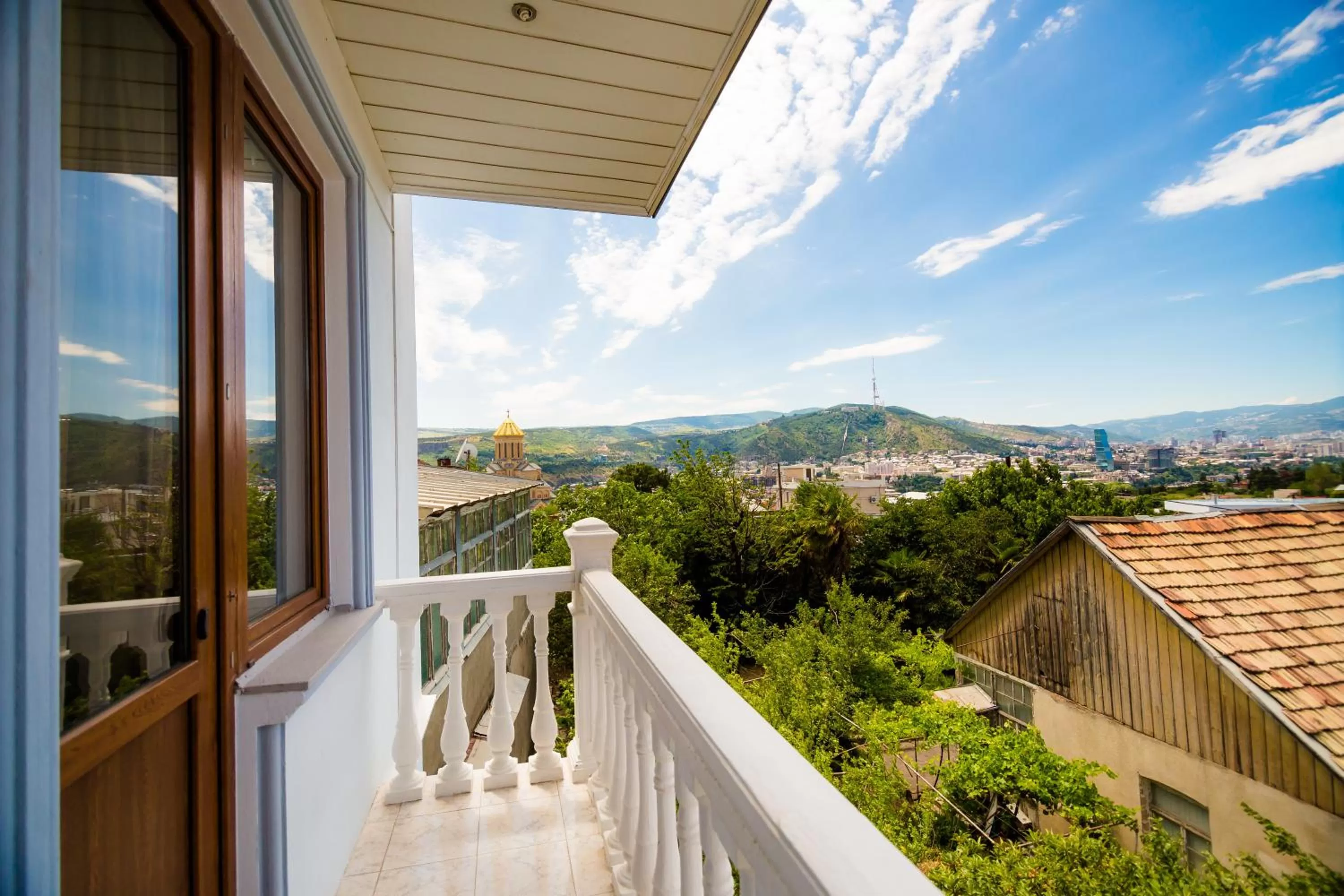 City view, Balcony/Terrace in Elia Palace Hotel