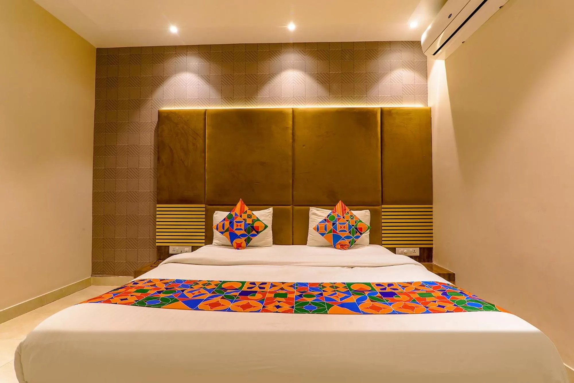 Bed in FabHotel Maya Crystal