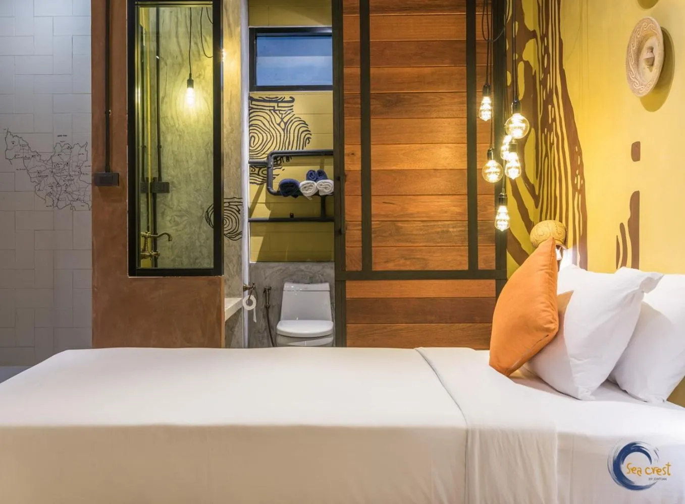 Bathroom, Bed in Sea Crest by Jomtien