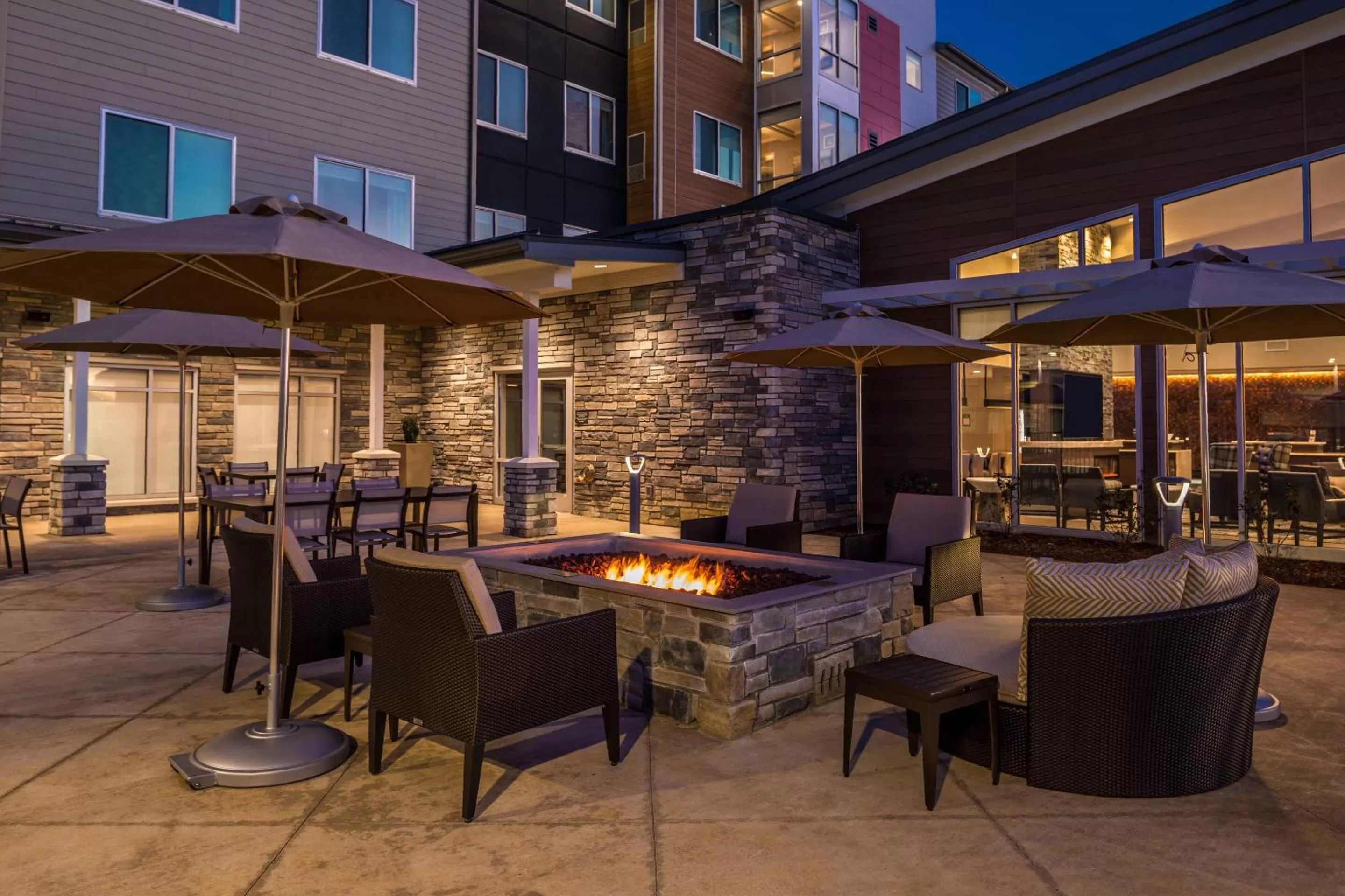 Patio in Residence Inn by Marriott Charlotte Steele Creek